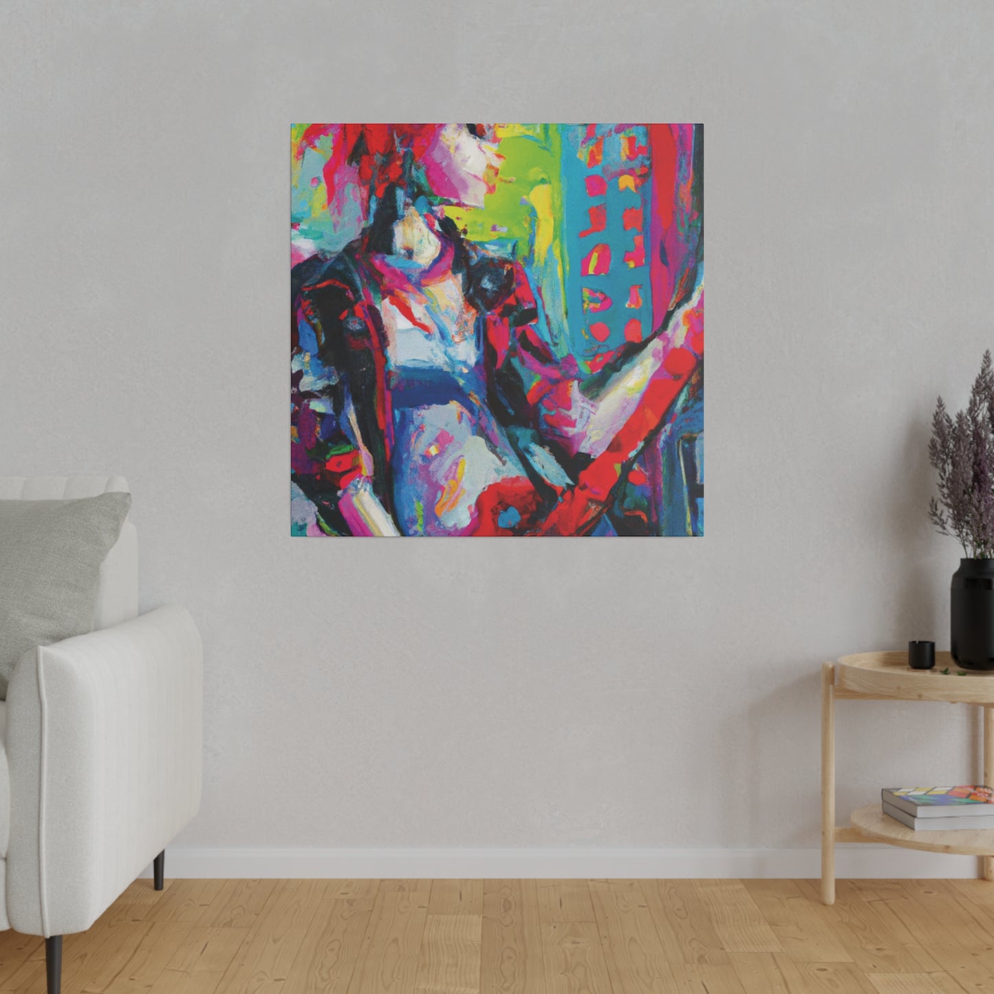 2177U - Rockstar Oil Painting Style Print | Poster | Home Decor | Wall Art | Music Art | Canvas