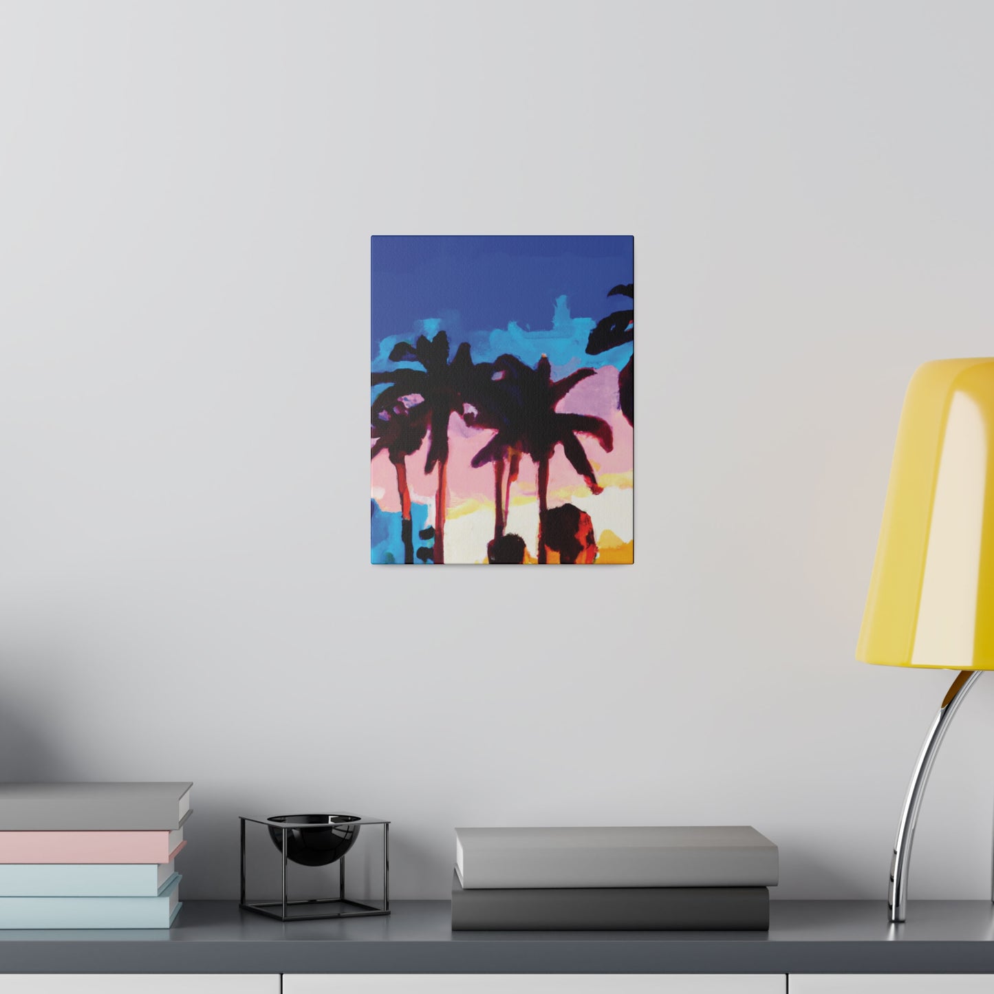 9453C - Miami Beach Sunset Painting Print | Miami | Beach | Sunset | Poster | Home Decor | Wall Art | Canvas