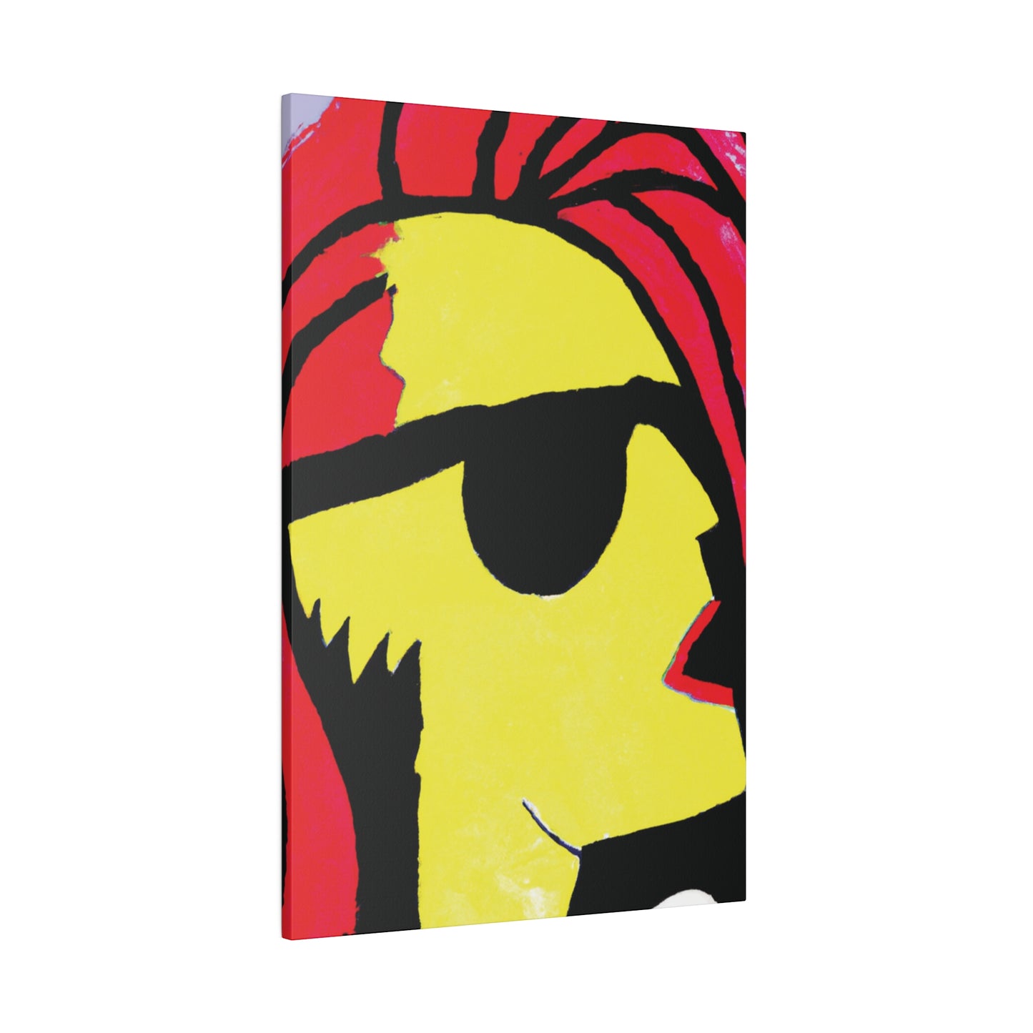 9456P - Rockstar Painting Print | Face | Abstract | Poster | Home Decor | Wall Art | Music Art | Canvas