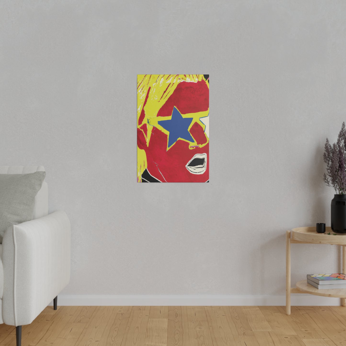 2109Q - Rockstar Painting Print | Face | Abstract | Poster | Home Decor | Wall Art | Music Art | Canvas