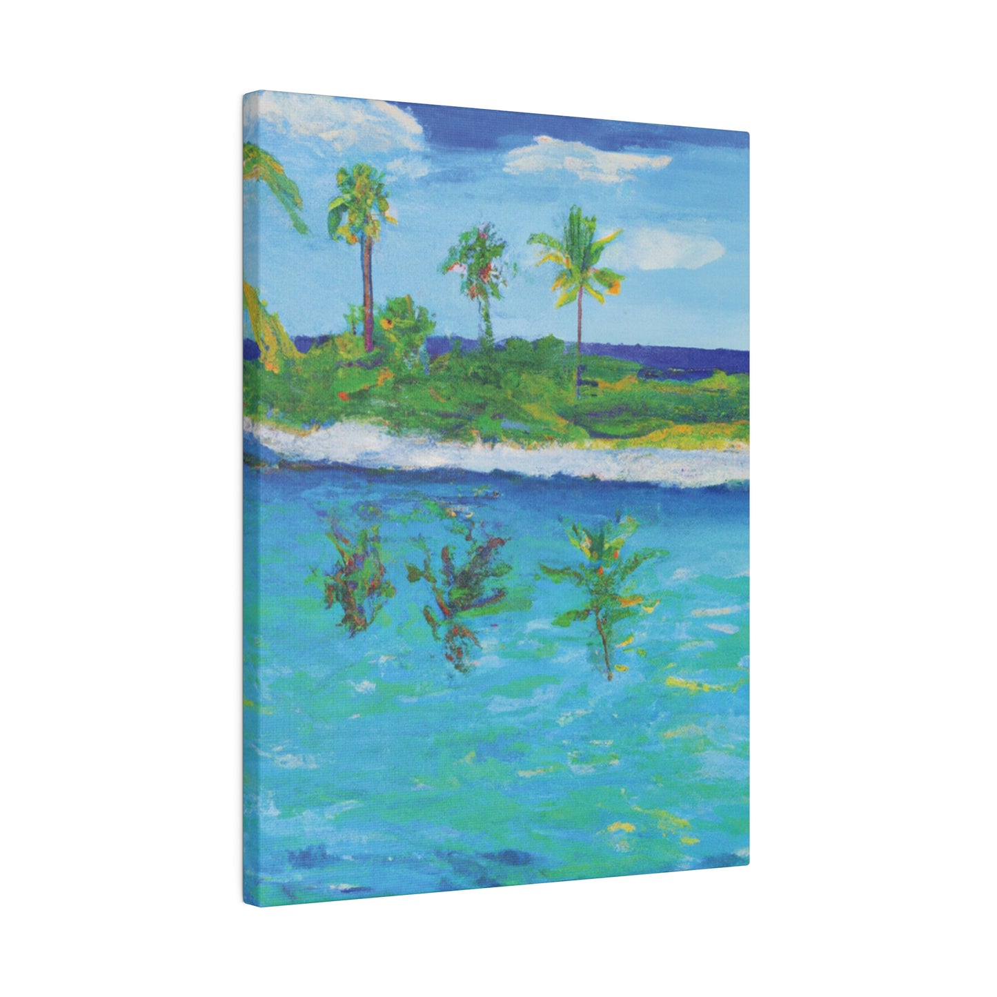 7382P - Bahamas Ocean Painting Print | Bahamas | Ocean | Beach | Poster | Home Decor | Wall Art | Canvas