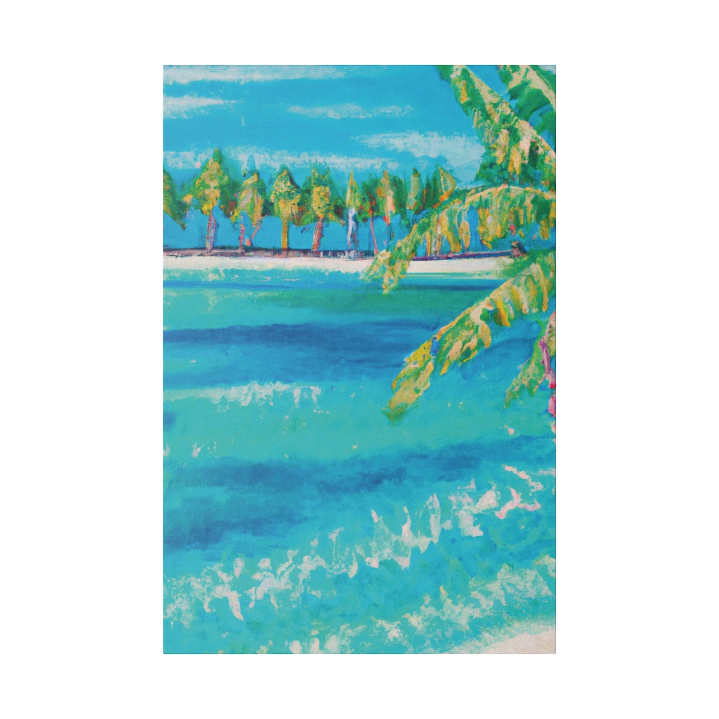 6000X - Bahamas Ocean Painting Print | Bahamas | Ocean | Beach | Poster | Home Decor | Wall Art | Canvas