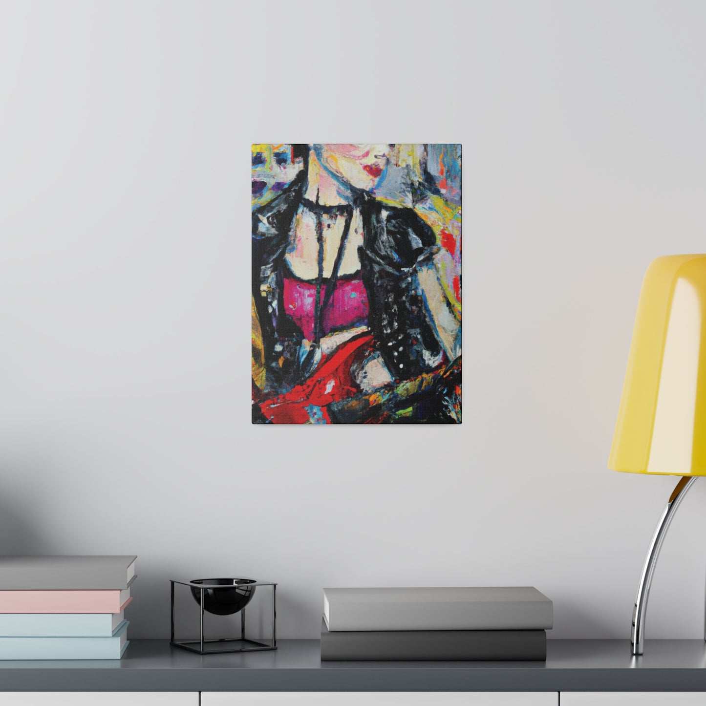 6167B - Rockstar Oil Painting Style Print | Poster | Home Decor | Wall Art | Music Art | Canvas