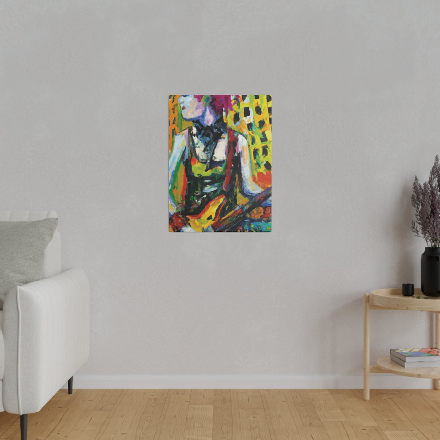 4793Z - Rockstar Oil Painting Style Print | Poster | Home Decor | Wall Art | Music Art | Canvas