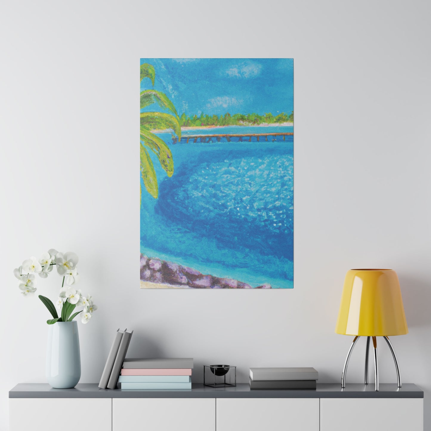 9462U - Bahamas Ocean Painting Print | Bahamas | Ocean | Beach | Poster | Home Decor | Wall Art | Canvas