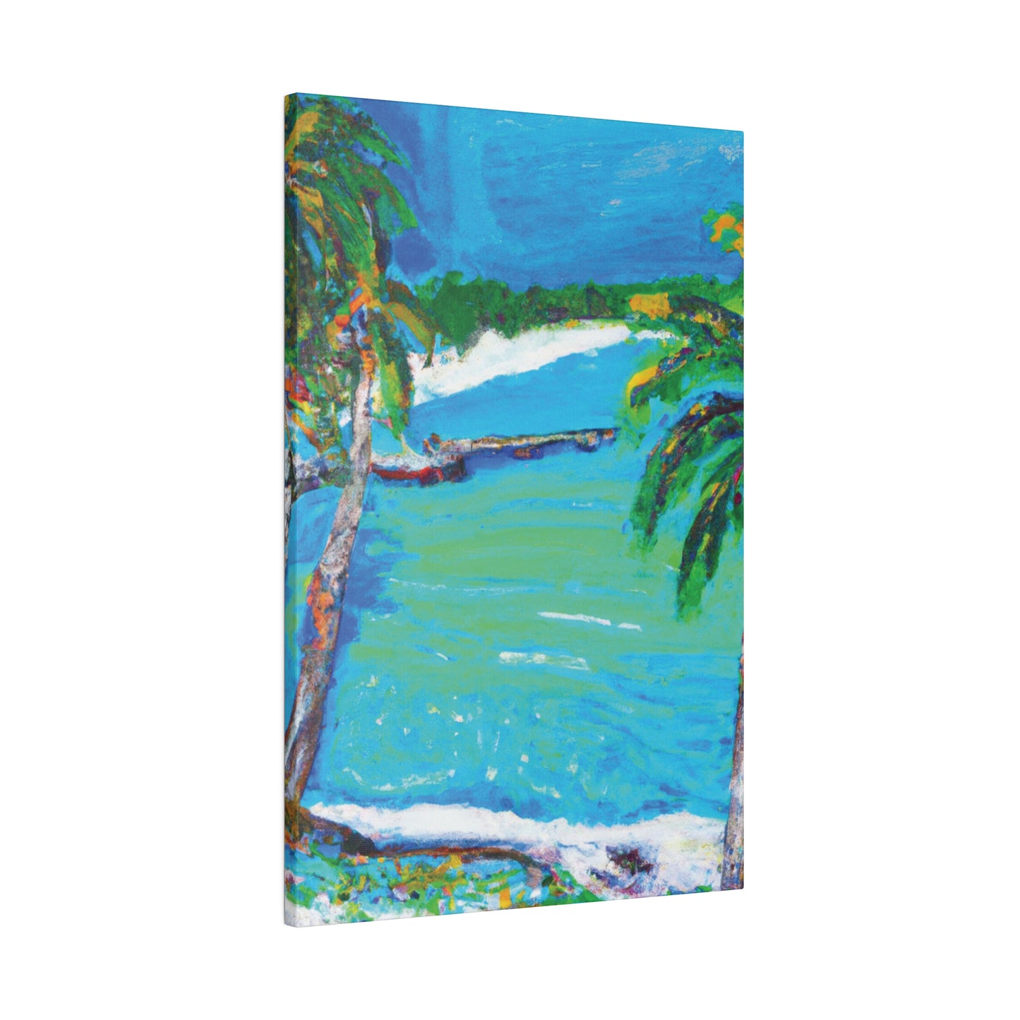 2499M - Bahamas Ocean Painting Print | Bahamas | Ocean | Beach | Poster | Home Decor | Wall Art | Canvas