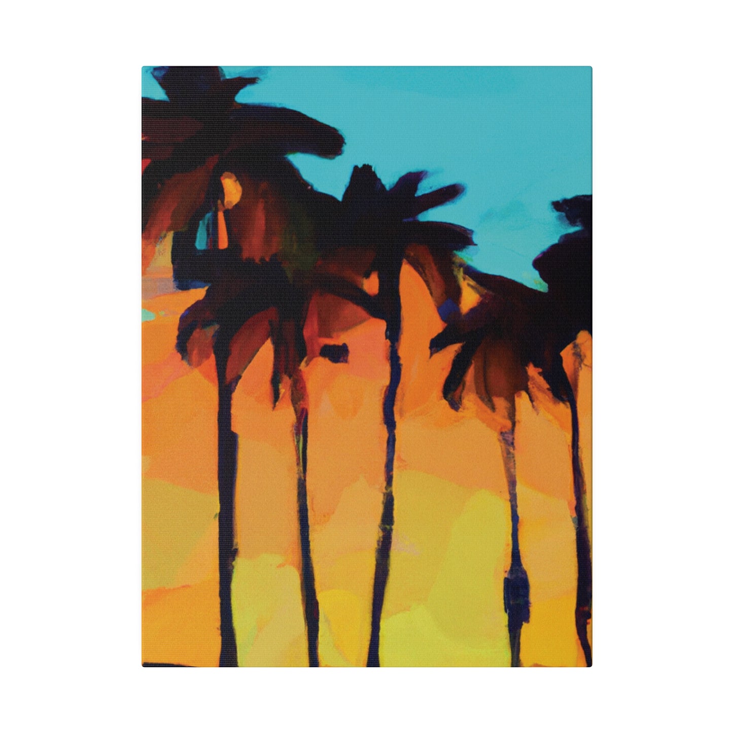 3606O - Miami Beach Sunset Painting Print | Miami | Beach | Sunset | Poster | Home Decor | Wall Art | Canvas