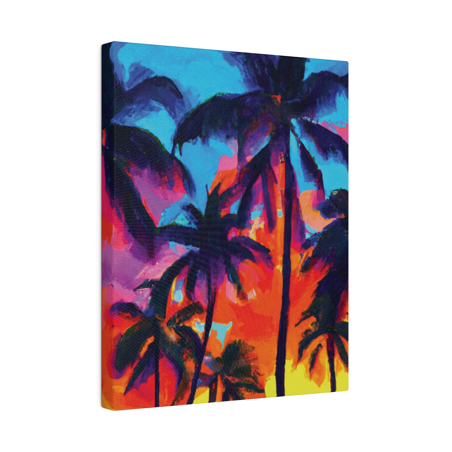 4672F - Miami Beach Sunset Painting Print | Miami | Beach | Sunset | Poster | Home Decor | Wall Art | Canvas