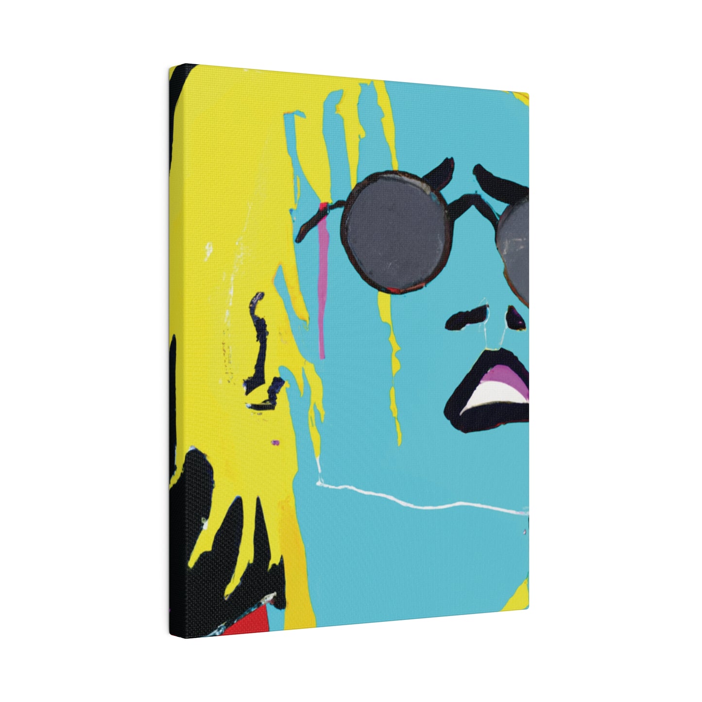 3863S - Rockstar Painting Print | Face | Abstract | Poster | Home Decor | Wall Art | Music Art | Canvas