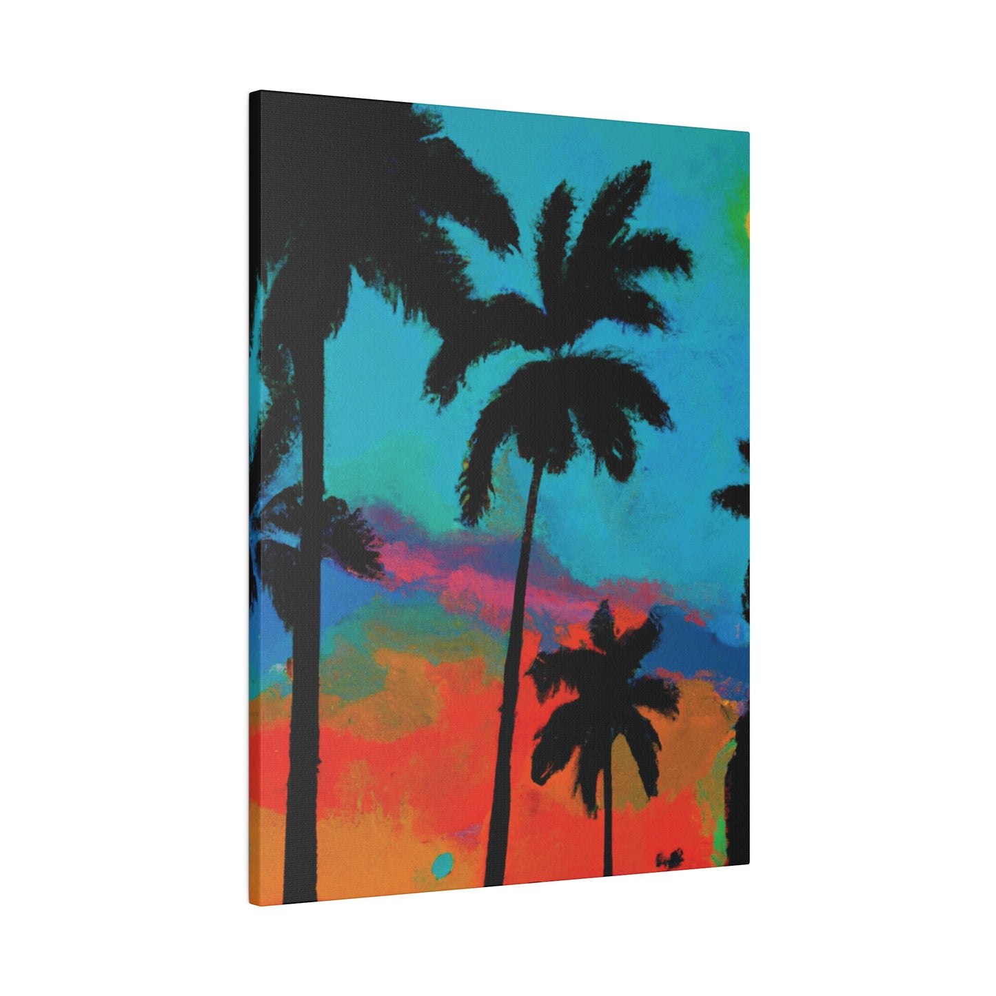 2838A - Miami Beach Sunset Painting Print | Miami | Beach | Sunset | Poster | Home Decor | Wall Art | Canvas