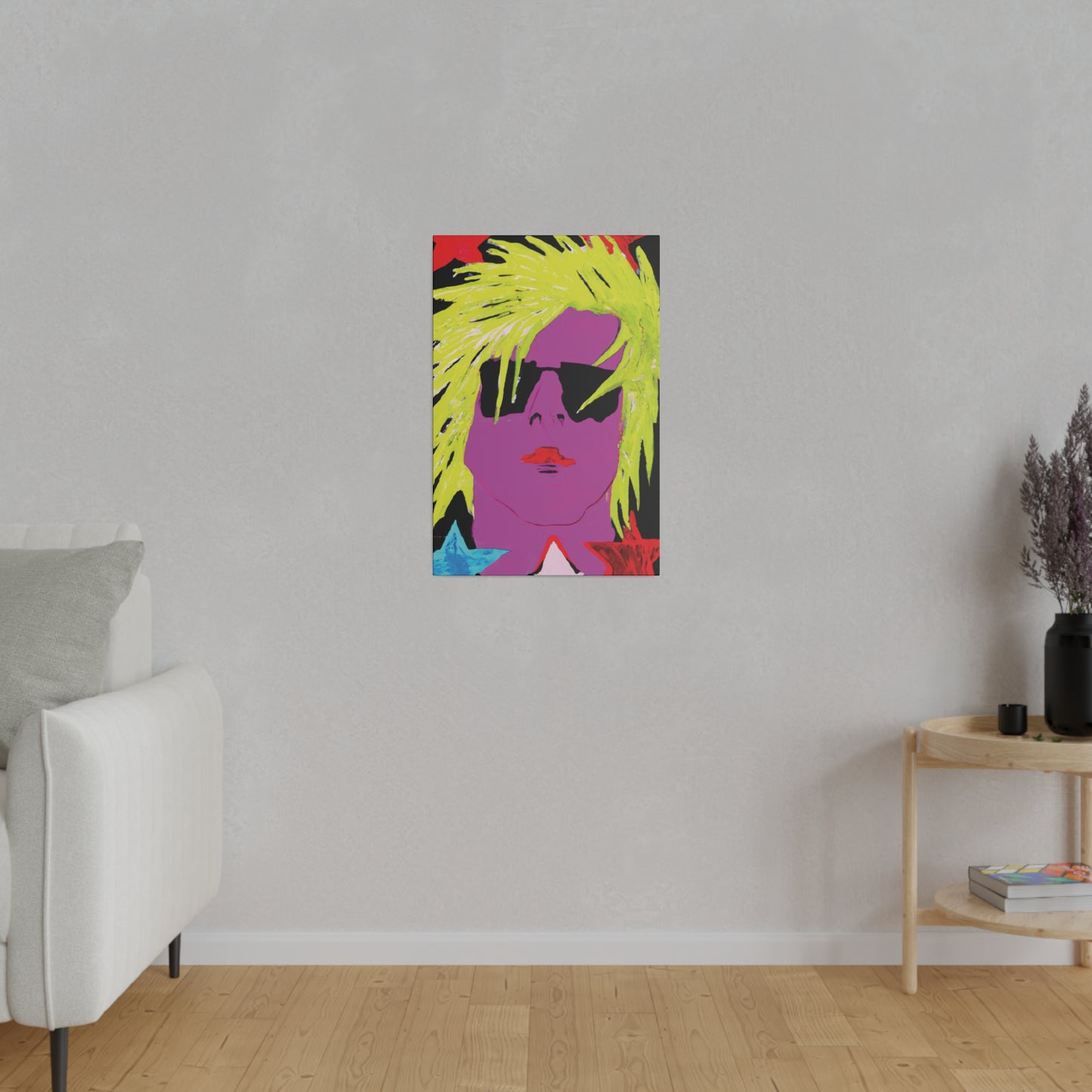 3271U - Rockstar Painting Print | Face | Abstract | Poster | Home Decor | Wall Art | Music Art | Canvas