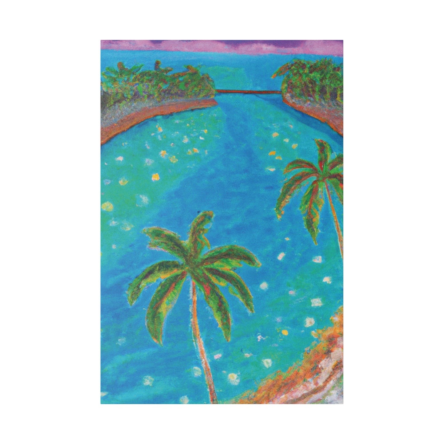 3827C - Bahamas Ocean Painting Print | Bahamas | Ocean | Beach | Poster | Home Decor | Wall Art | Canvas
