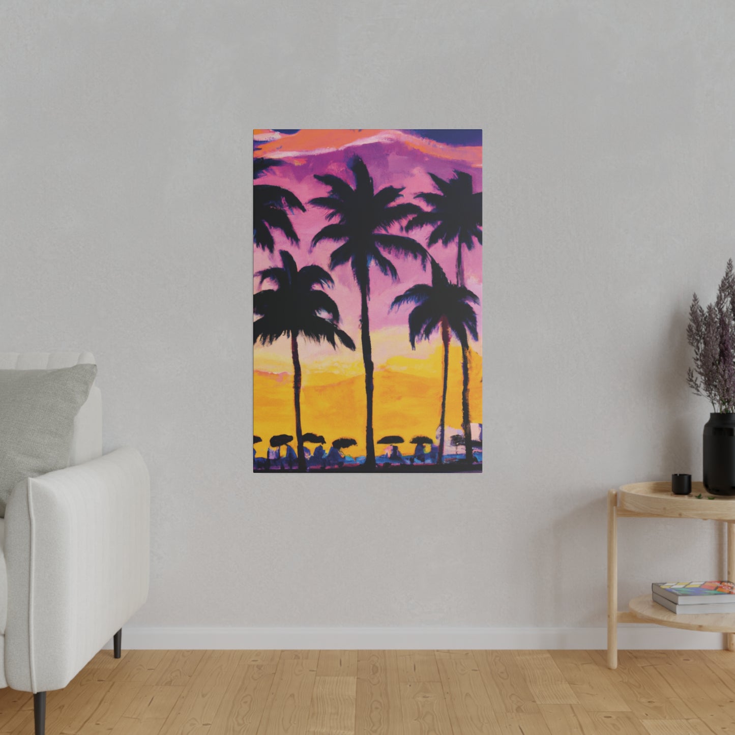 4102I - Miami Beach Sunset Painting Print | Miami | Beach | Sunset | Poster | Home Decor | Wall Art | Canvas