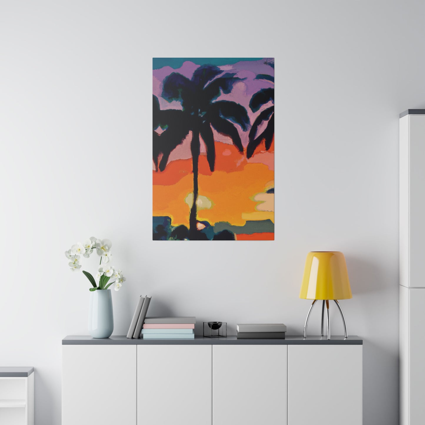 7875Z - Miami Beach Sunset Painting Print | Miami | Beach | Sunset | Poster | Home Decor | Wall Art | Canvas