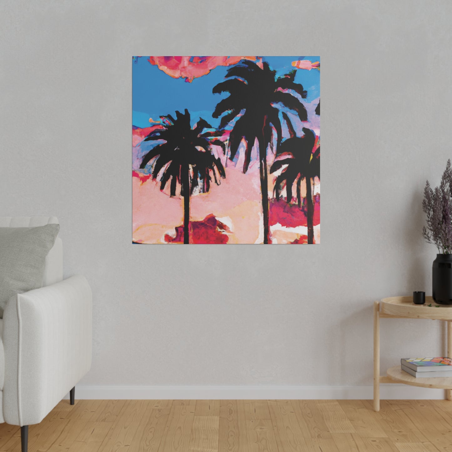 4347Z - Miami Beach Sunset Painting Print | Miami | Beach | Sunset | Poster | Home Decor | Wall Art | Canvas