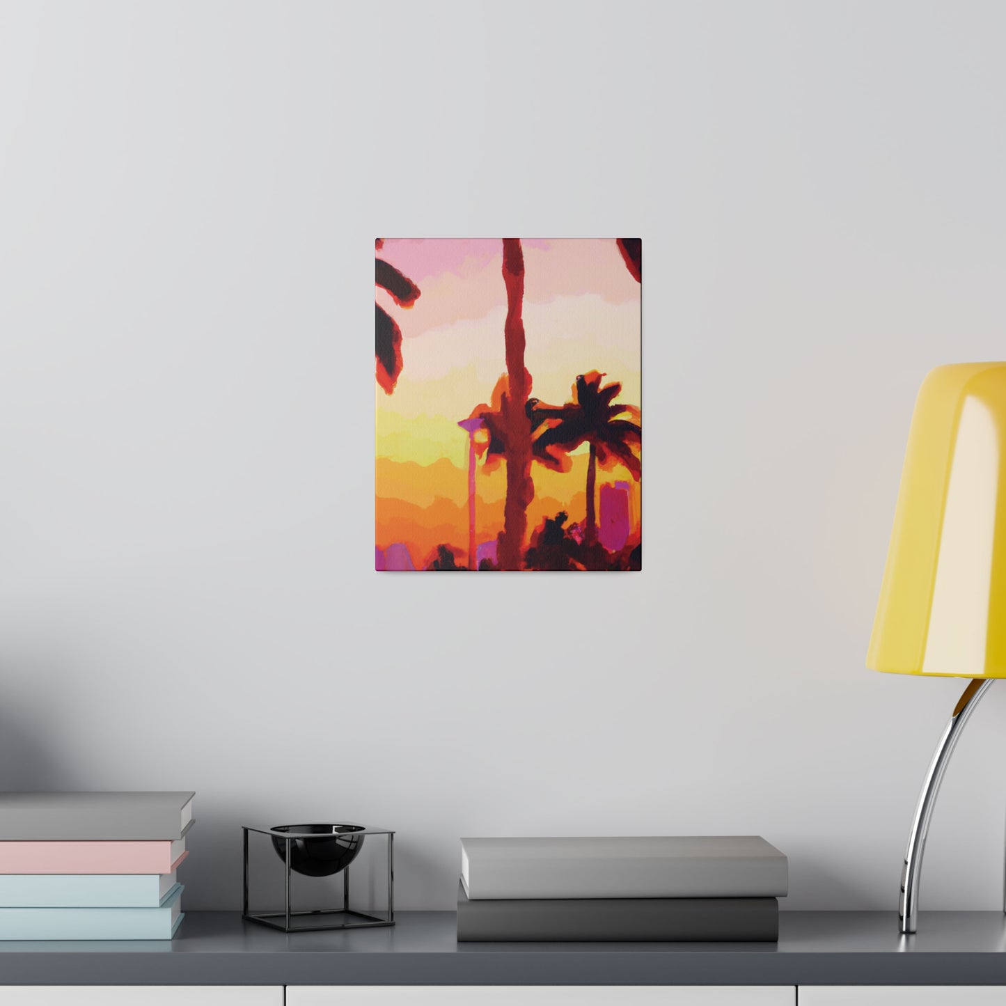 7016Q - Miami Beach Sunset Painting Print | Miami | Beach | Sunset | Poster | Home Decor | Wall Art | Canvas