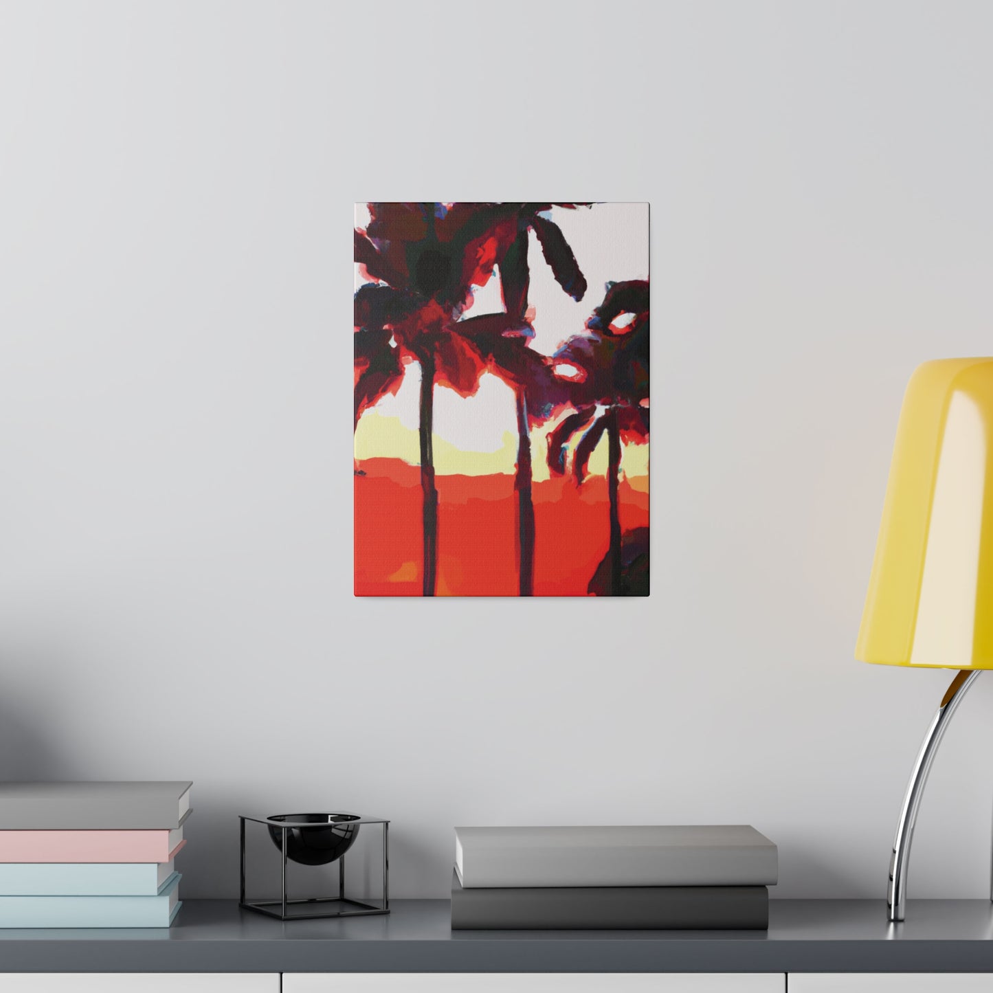 6831K - Miami Beach Sunset Painting Print | Miami | Beach | Sunset | Poster | Home Decor | Wall Art | Canvas