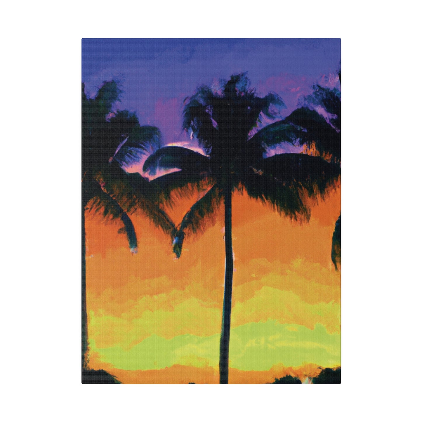 6354V - Miami Beach Sunset Painting Print | Miami | Beach | Sunset | Poster | Home Decor | Wall Art | Canvas