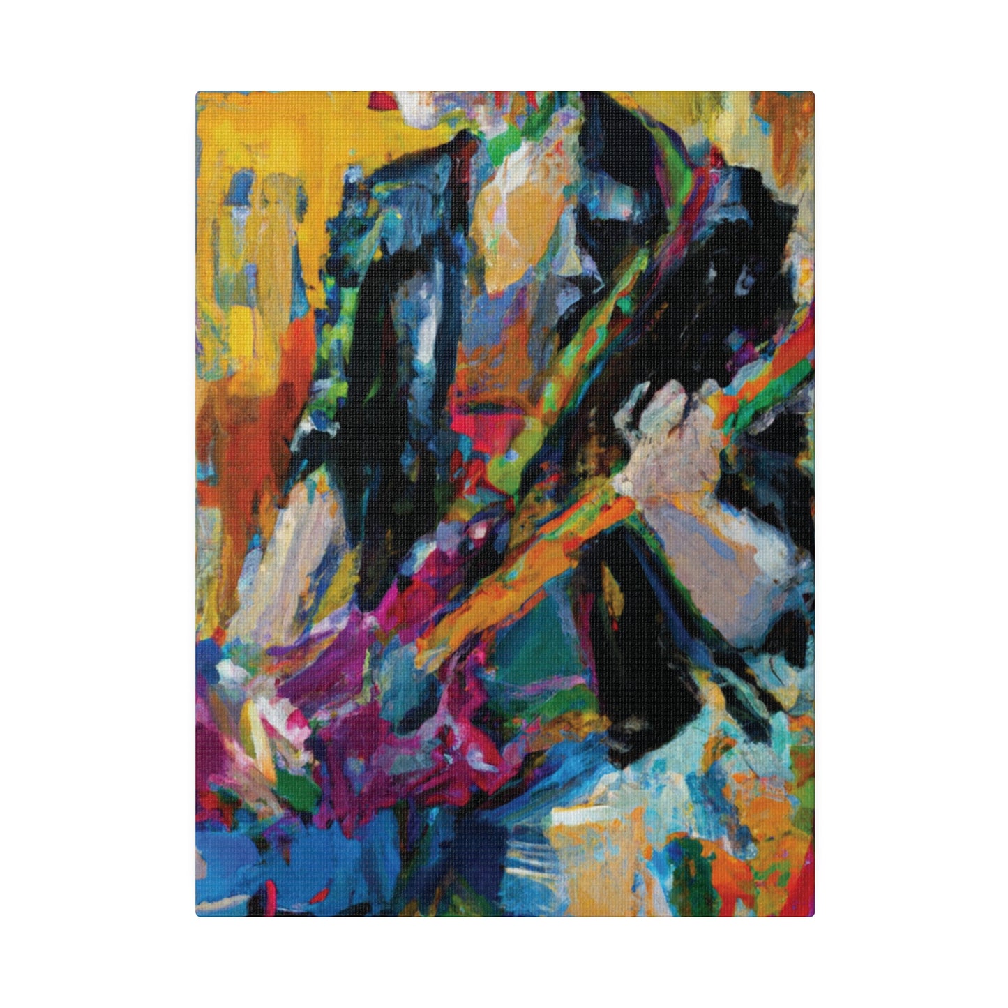 4813Q - Rockstar Oil Painting Style Print | Poster | Home Decor | Wall Art | Music Art | Canvas