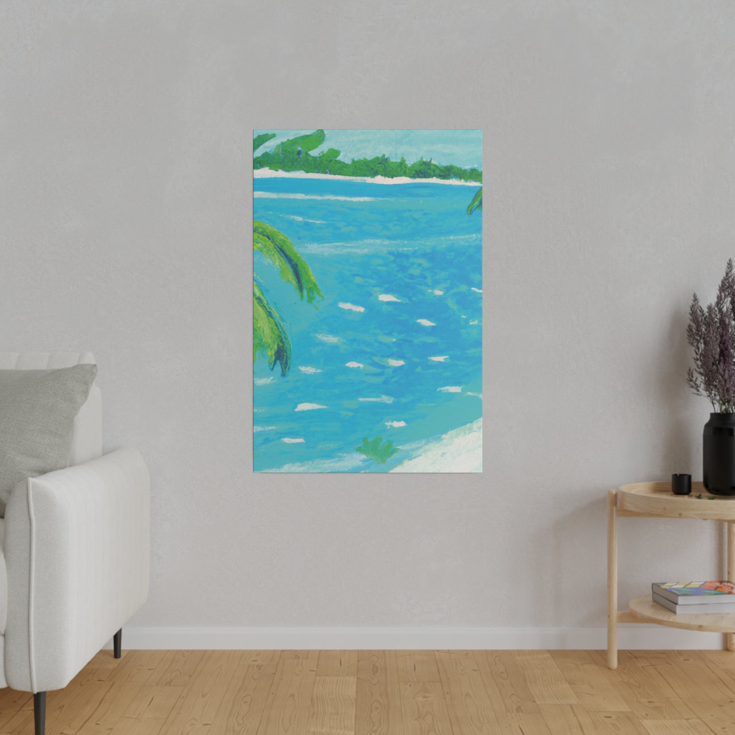 5684E - Bahamas Ocean Painting Print | Bahamas | Ocean | Beach | Poster | Home Decor | Wall Art | Canvas