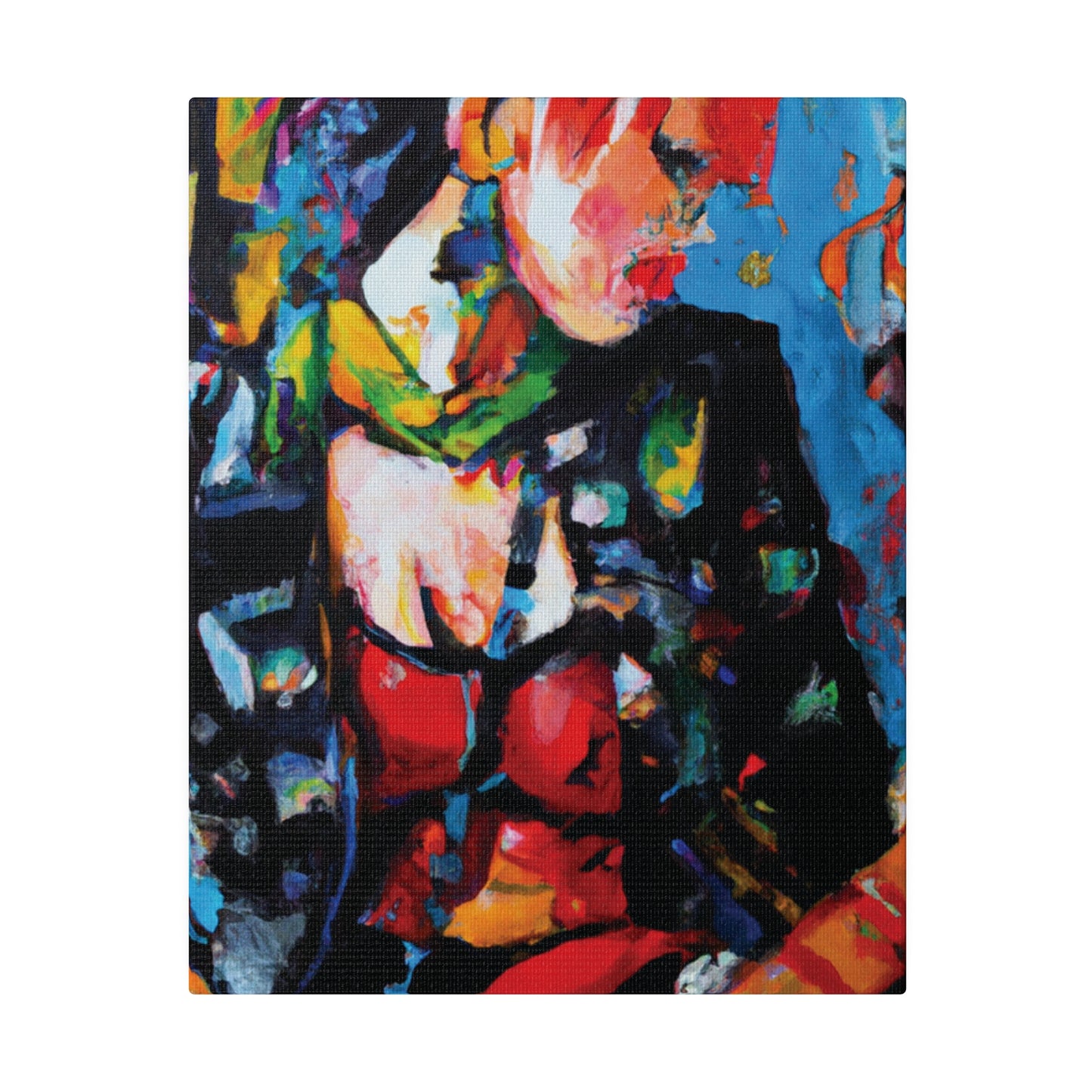 9602B - Rockstar Oil Painting Style Print | Poster | Home Decor | Wall Art | Music Art | Canvas