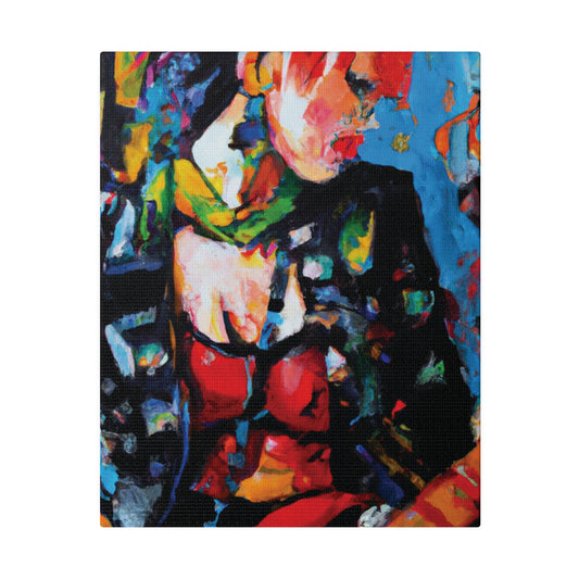 9602B - Rockstar Oil Painting Style Print | Poster | Home Decor | Wall Art | Music Art | Canvas