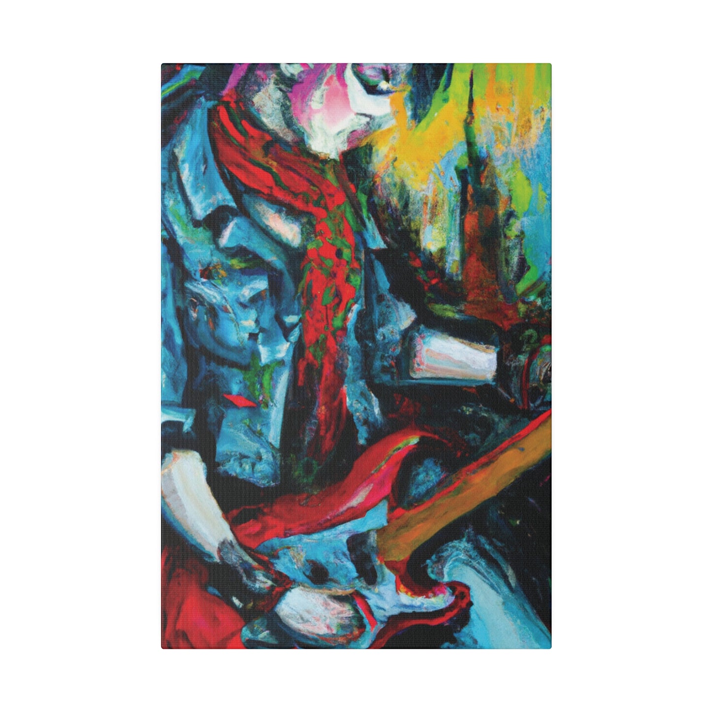 8367D - Rockstar Oil Painting Style Print | Poster | Home Decor | Wall Art | Music Art | Canvas