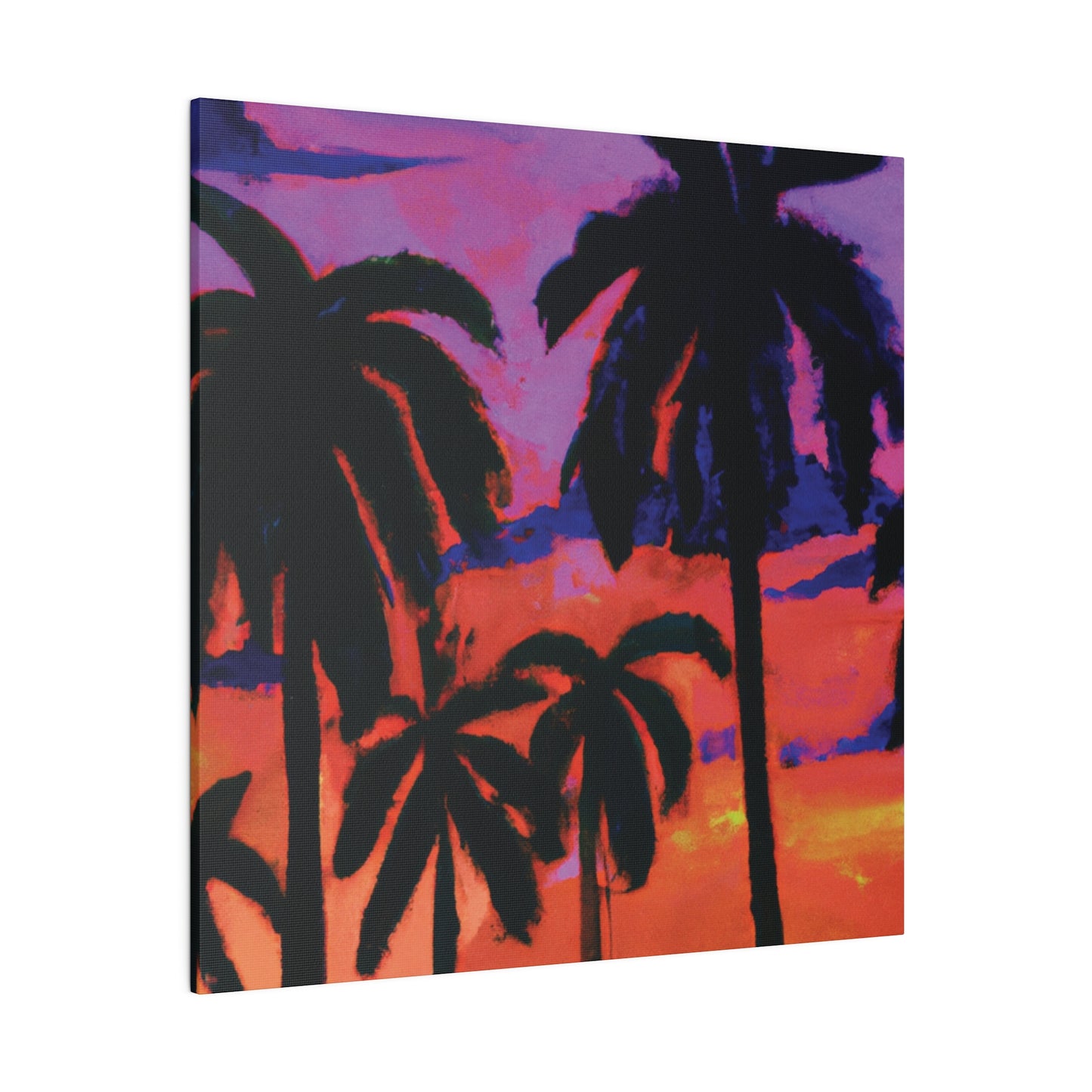 8314G - Miami Beach Sunset Painting Print | Miami | Beach | Sunset | Poster | Home Decor | Wall Art | Canvas