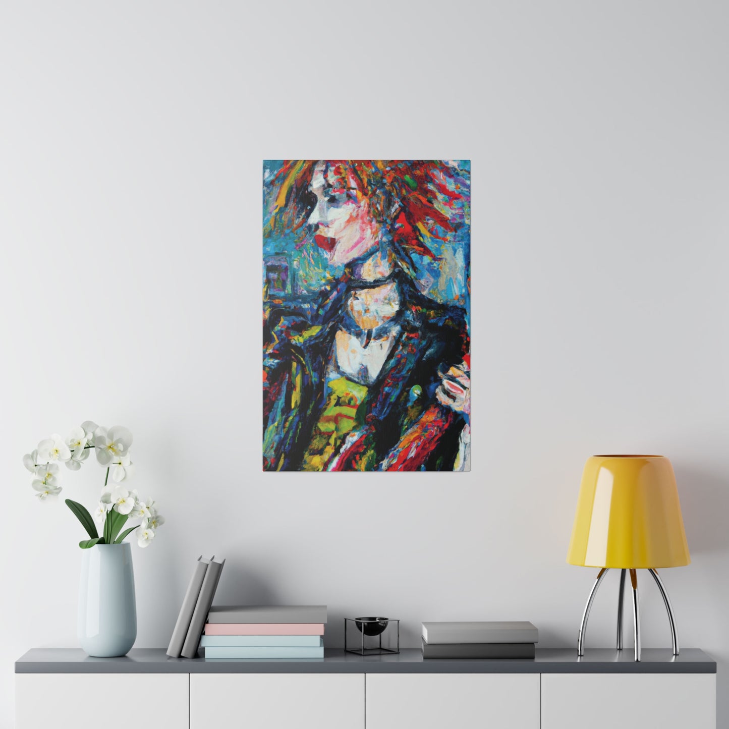 5997K - Rockstar Oil Painting Style Print | Poster | Home Decor | Wall Art | Music Art | Canvas