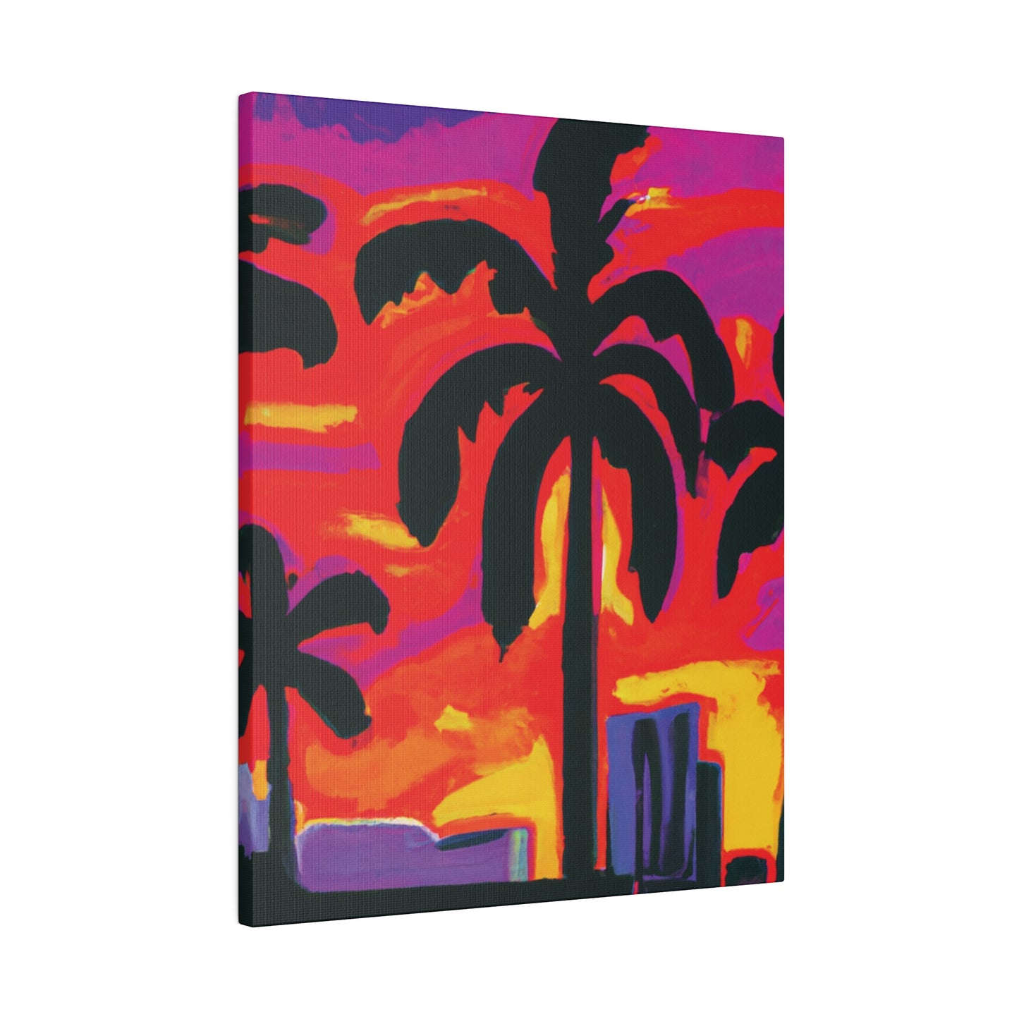 4066V - Miami Beach Sunset Painting Print | Miami | Beach | Sunset | Poster | Home Decor | Wall Art | Canvas