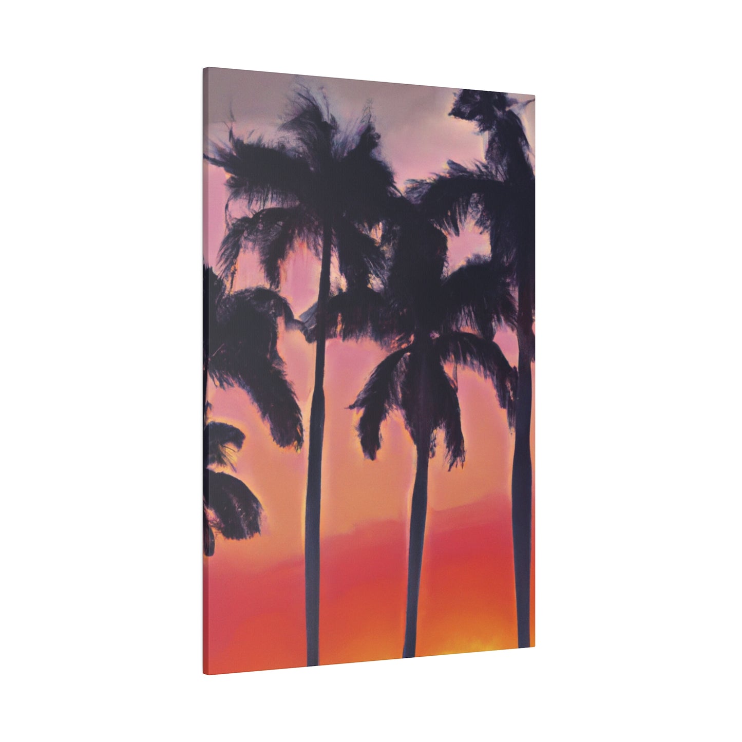 7239V - Miami Beach Sunset Painting Print | Miami | Beach | Sunset | Poster | Home Decor | Wall Art | Canvas