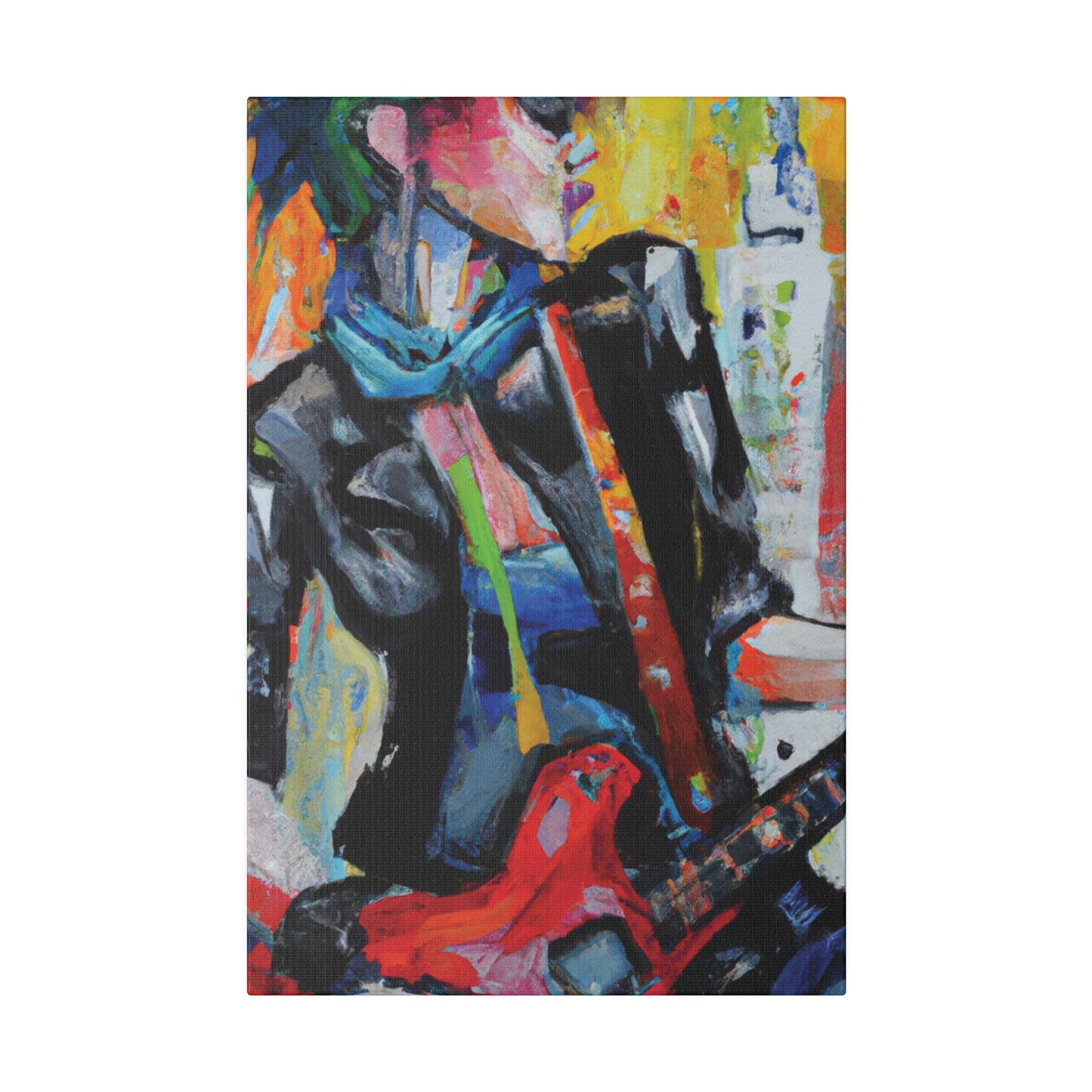 3614G - Rockstar Oil Painting Style Print | Poster | Home Decor | Wall Art | Music Art | Canvas