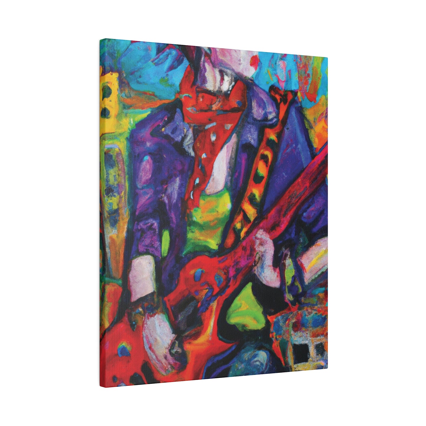 9529Y - Rockstar Oil Painting Style Print | Poster | Home Decor | Wall Art | Music Art | Canvas