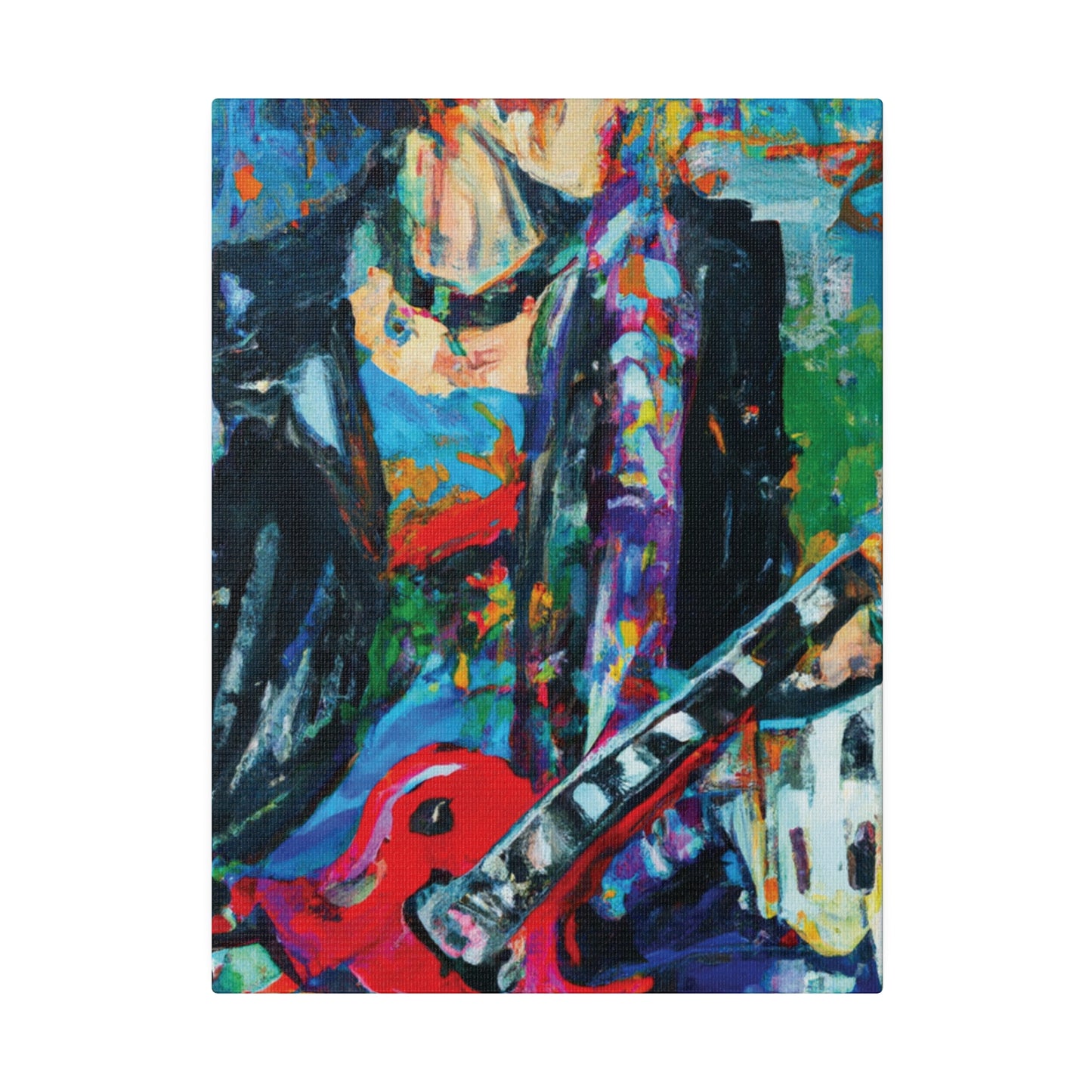 814T - Rockstar Oil Painting Style Print | Poster | Home Decor | Wall Art | Music Art | Canvas