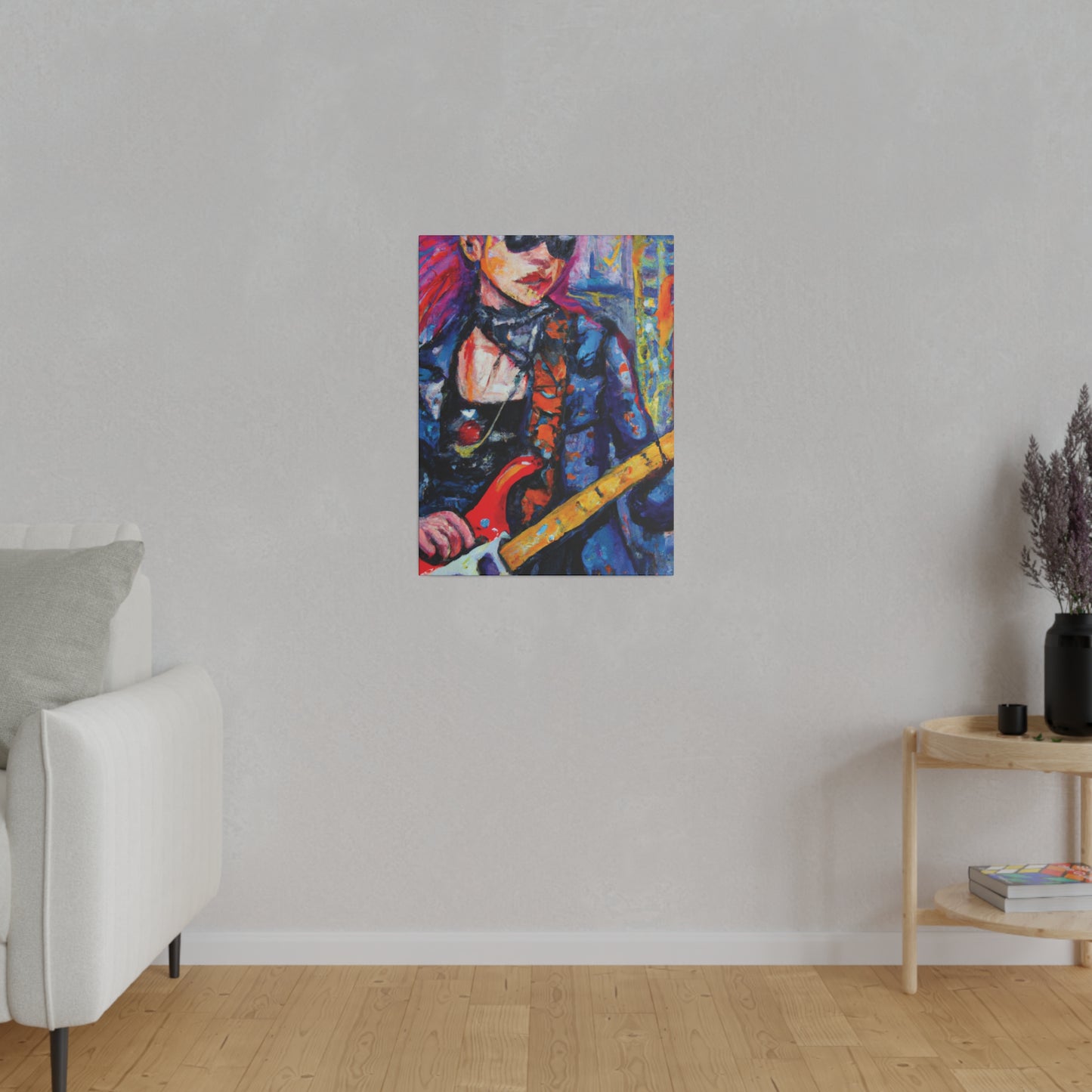 9231K - Rockstar Oil Painting Style Print | Poster | Home Decor | Wall Art | Music Art | Canvas