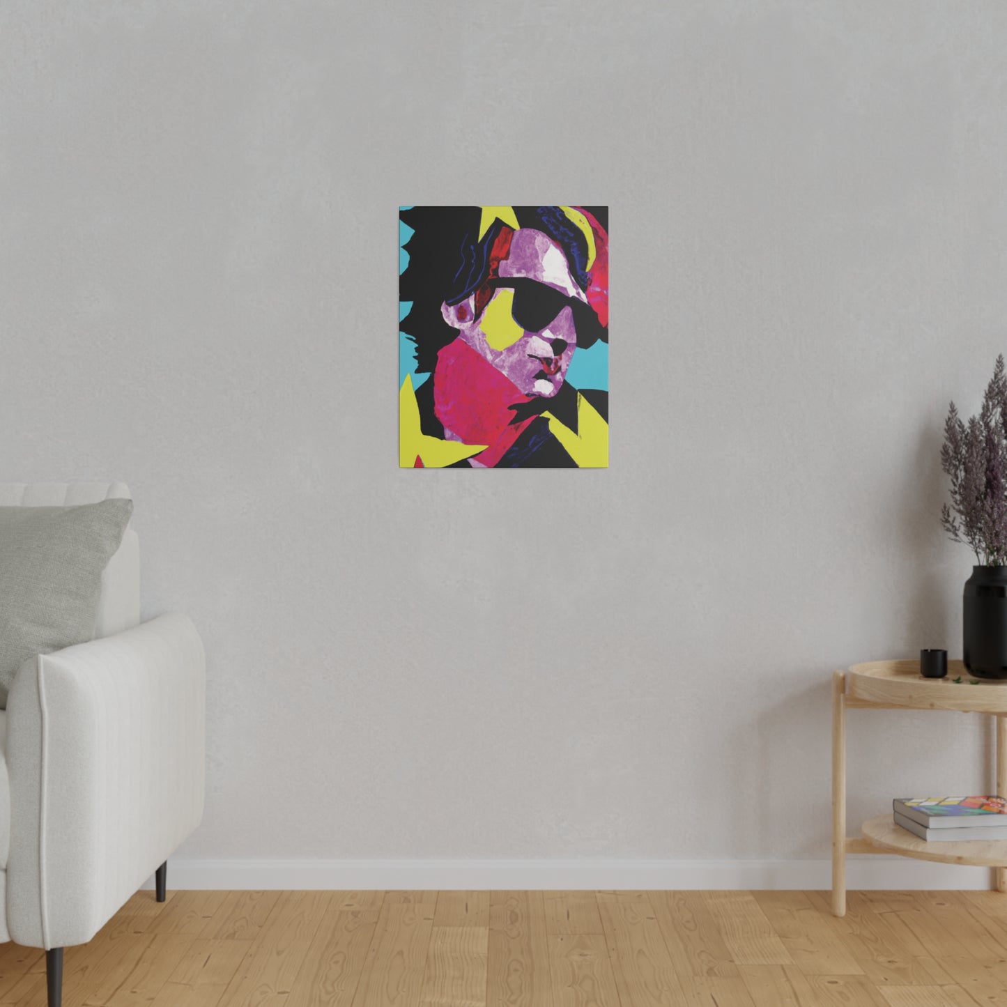 6749z - Rockstar Painting Print | Face | Abstract | Poster | Home Decor | Wall Art | Music Art | Canvas