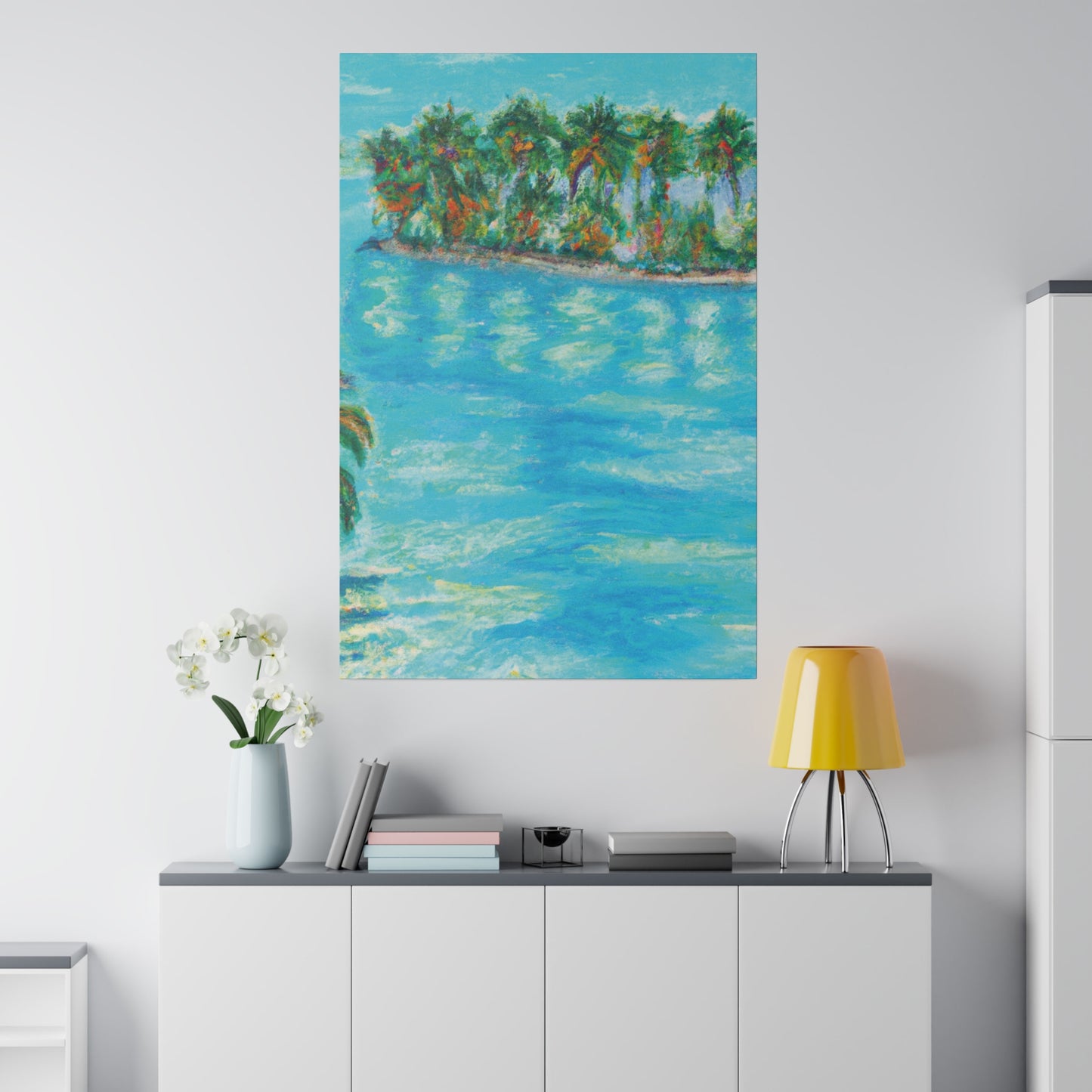 8625Q - Bahamas Ocean Painting Print | Bahamas | Ocean | Beach | Poster | Home Decor | Wall Art | Canvas