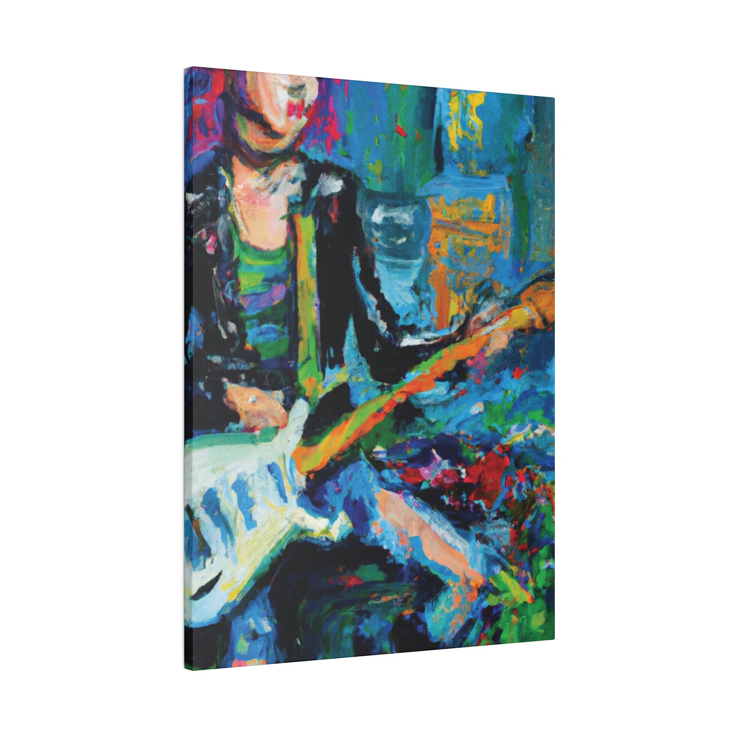 6774A - Rockstar Oil Painting Style Print | Poster | Home Decor | Wall Art | Music Art | Canvas