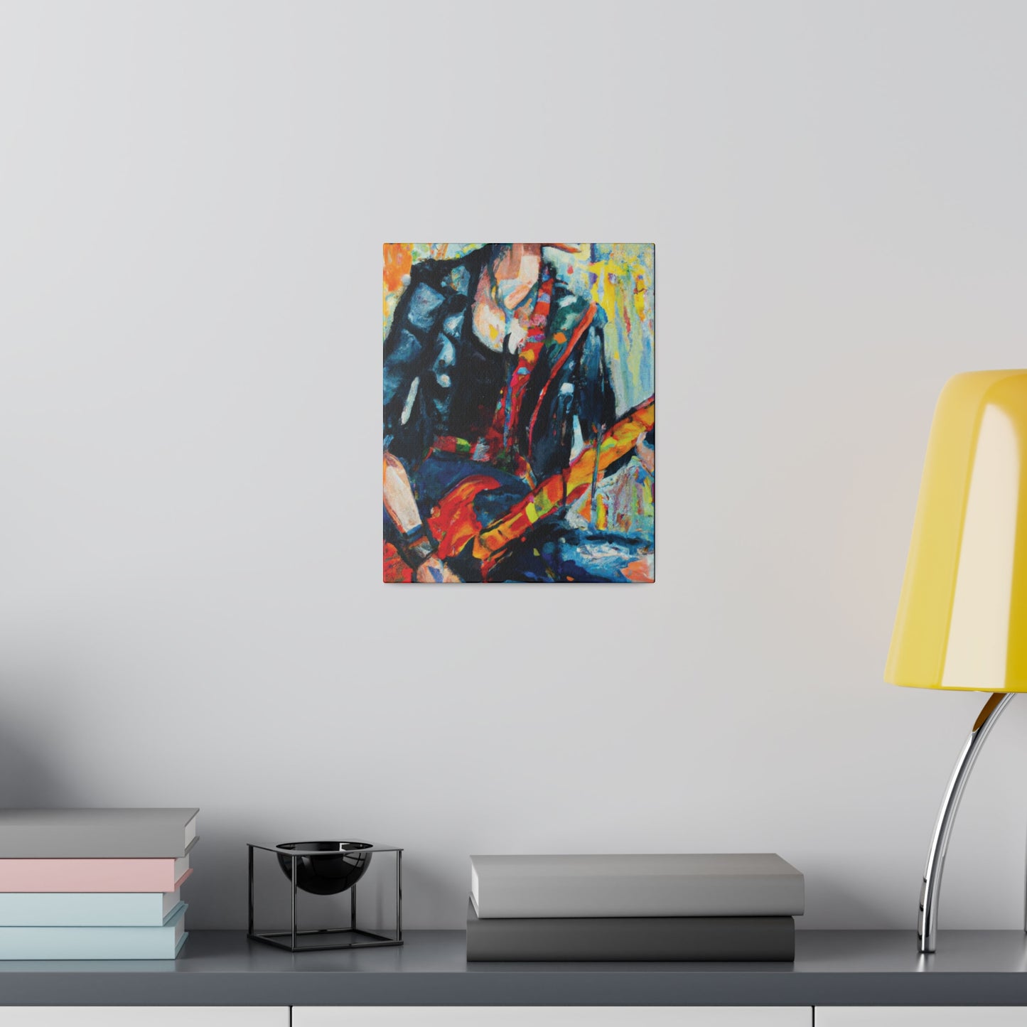 4573T - Rockstar Oil Painting Style Print | Poster | Home Decor | Wall Art | Music Art | Canvas