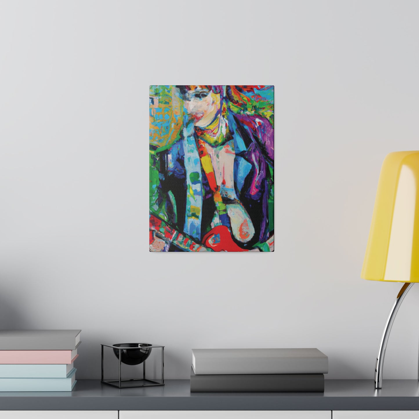 3136H - Rockstar Oil Painting Style Print | Poster | Home Decor | Wall Art | Music Art | Canvas