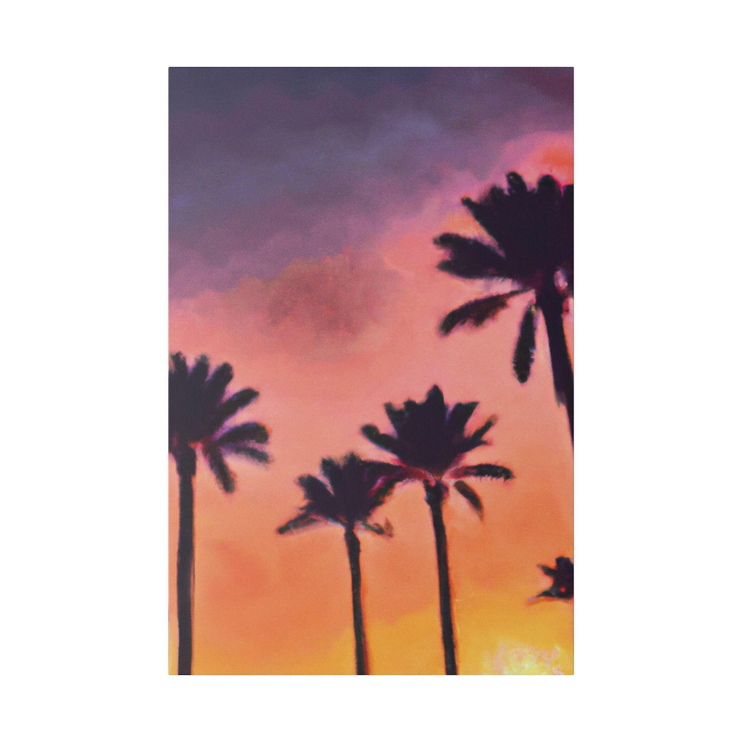 9389U - Miami Beach Sunset Painting Print | Miami | Beach | Sunset | Poster | Home Decor | Wall Art | Canvas