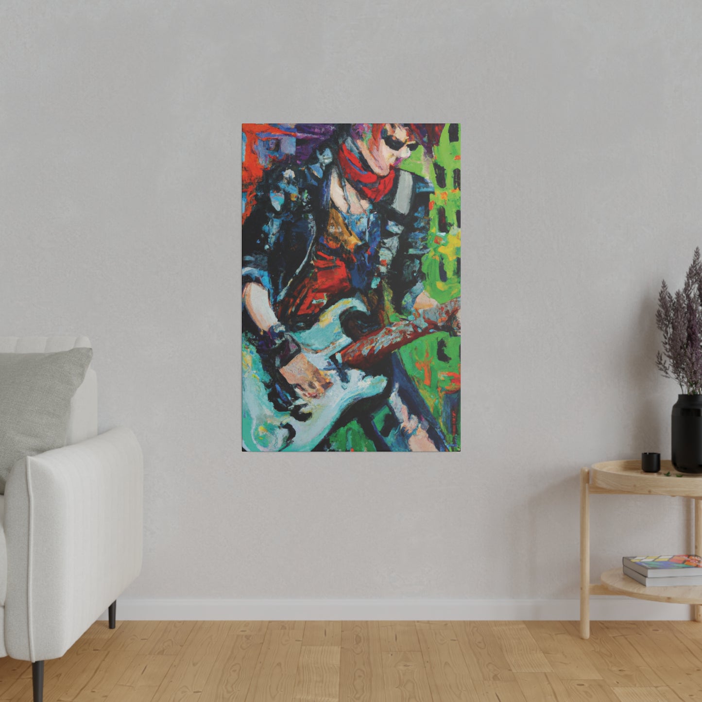 4485G - Rockstar Oil Painting Style Print | Poster | Home Decor | Wall Art | Music Art | Canvas