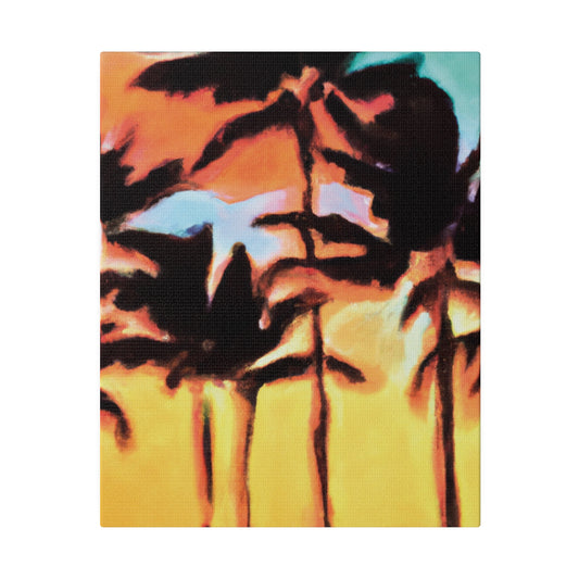 6306Z - Miami Beach Sunset Painting Print | Miami | Beach | Sunset | Poster | Home Decor | Wall Art | Canvas