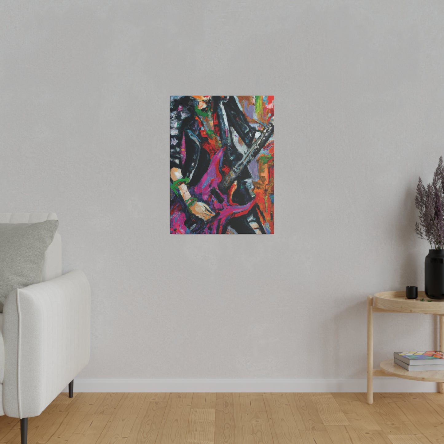 3622Z - Rockstar Oil Painting Style Print | Poster | Home Decor | Wall Art | Music Art | Canvas