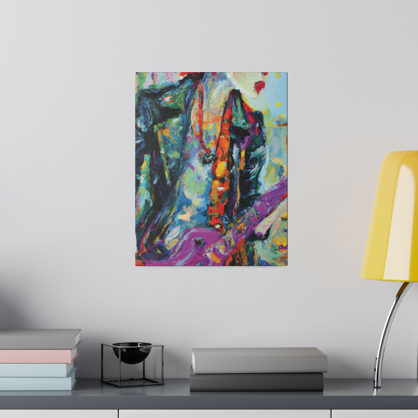 9351Q - Rockstar Oil Painting Style Print | Poster | Home Decor | Wall Art | Music Art | Canvas