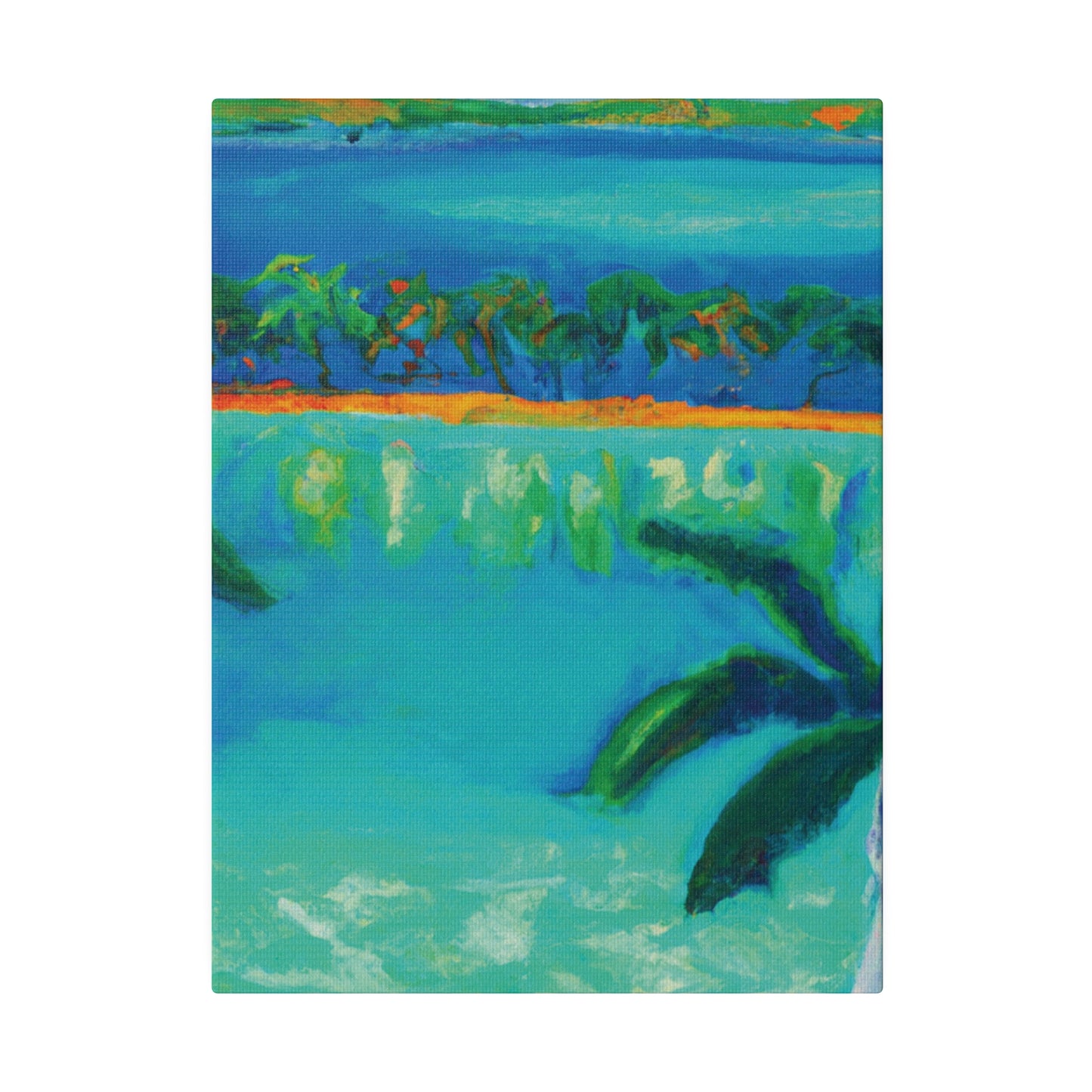 3784F - Bahamas Ocean Painting Print | Bahamas | Ocean | Beach | Poster | Home Decor | Wall Art | Canvas