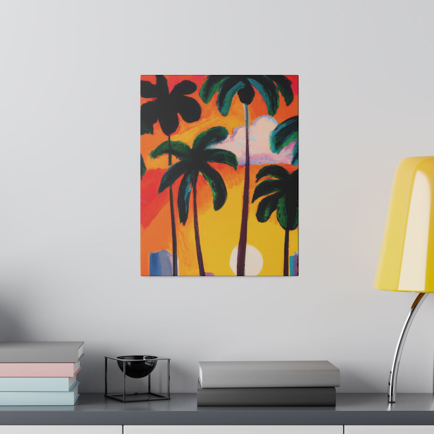 4327O - Miami Beach Sunset Painting Print | Miami | Beach | Sunset | Poster | Home Decor | Wall Art | Canvas