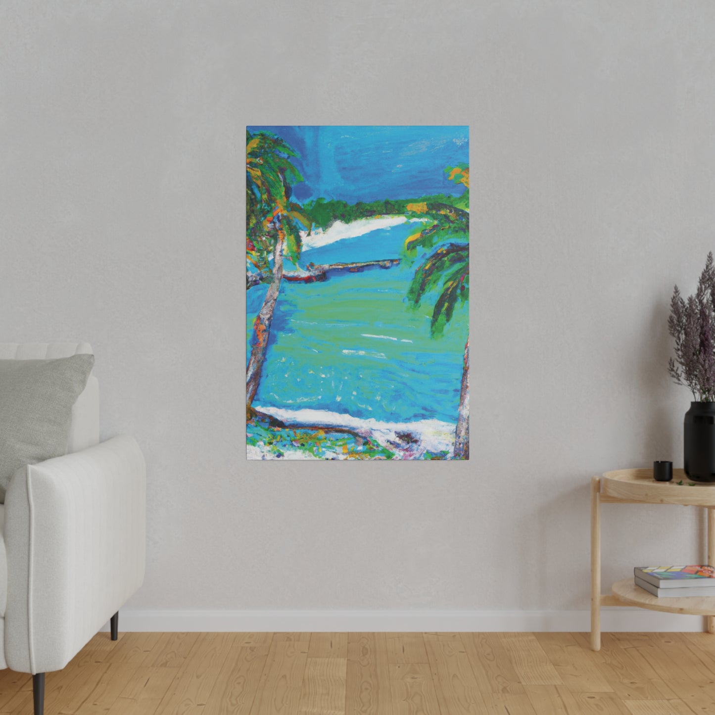 2499M - Bahamas Ocean Painting Print | Bahamas | Ocean | Beach | Poster | Home Decor | Wall Art | Canvas