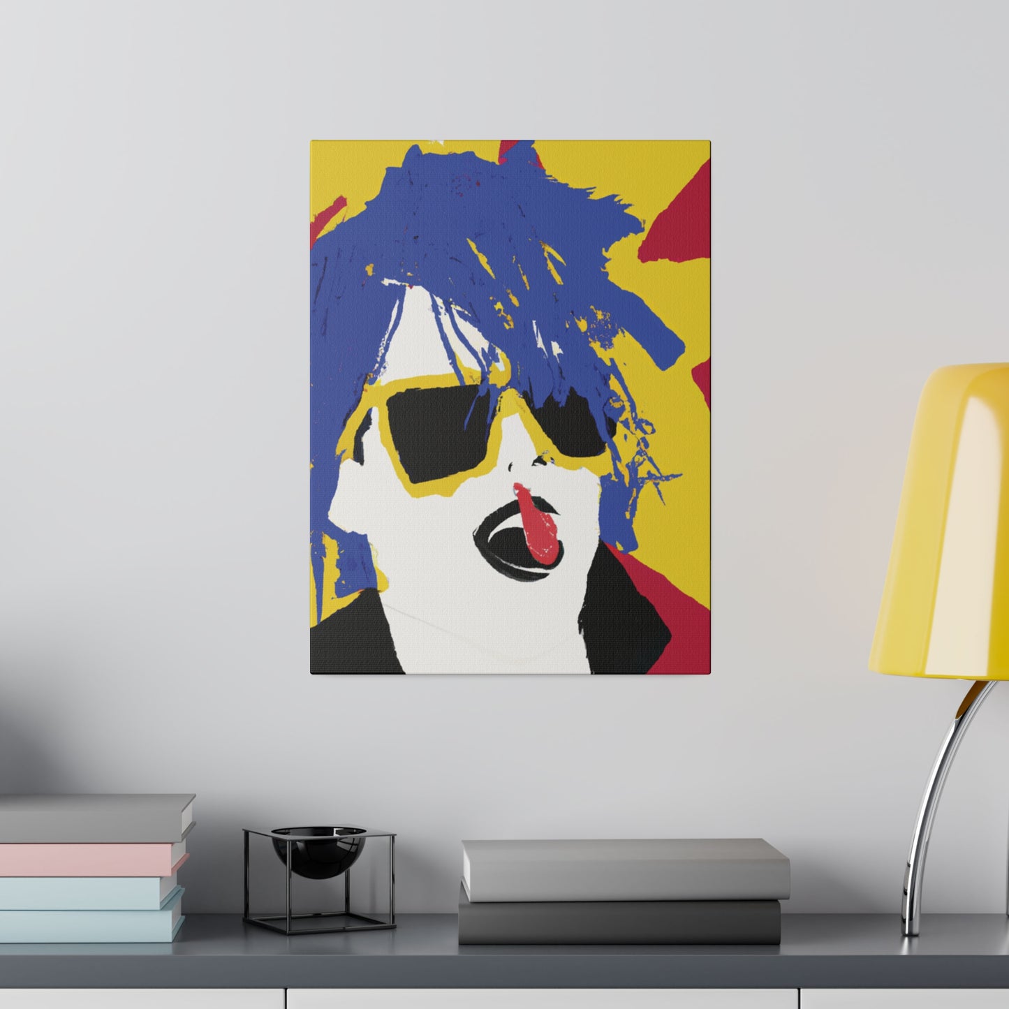 3157P - Rockstar Painting Print | Face | Abstract | Poster | Home Decor | Wall Art | Music Art | Canvas