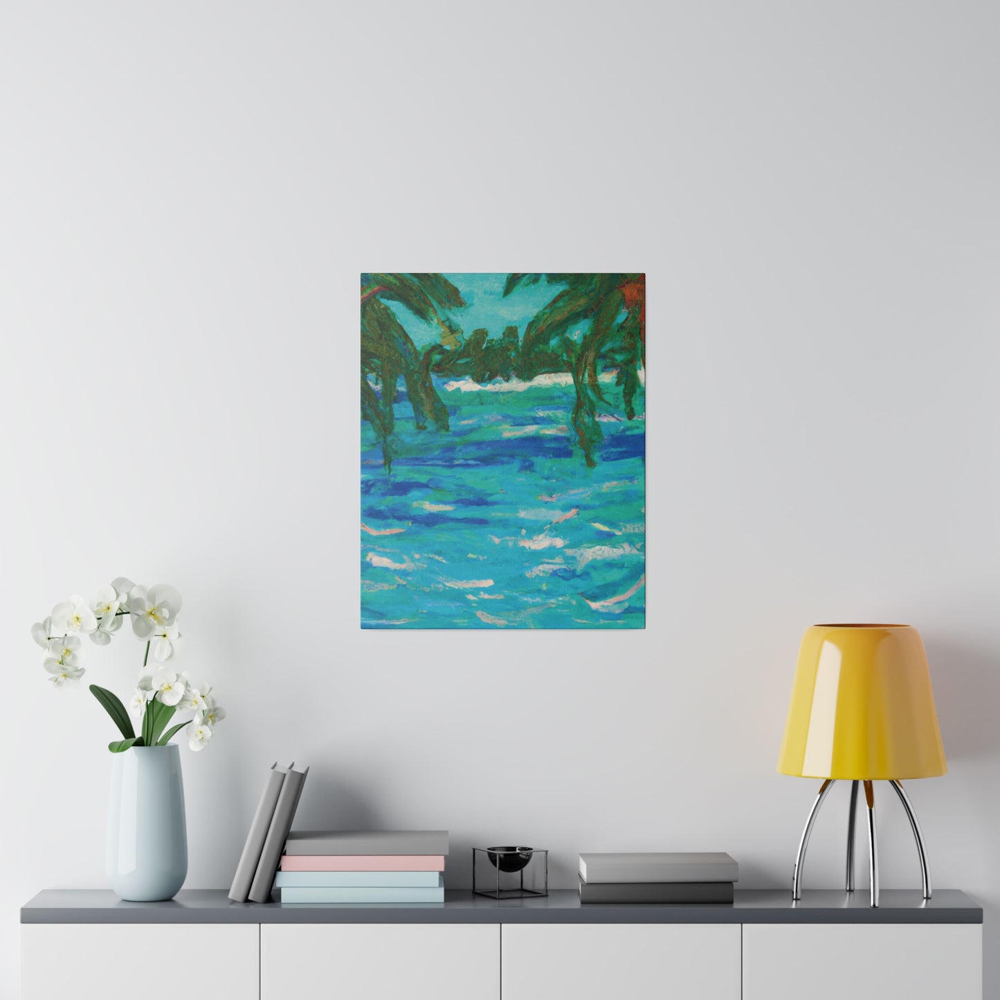 7482U - Bahamas Ocean Painting Print | Bahamas | Ocean | Beach | Poster | Home Decor | Wall Art | Canvas